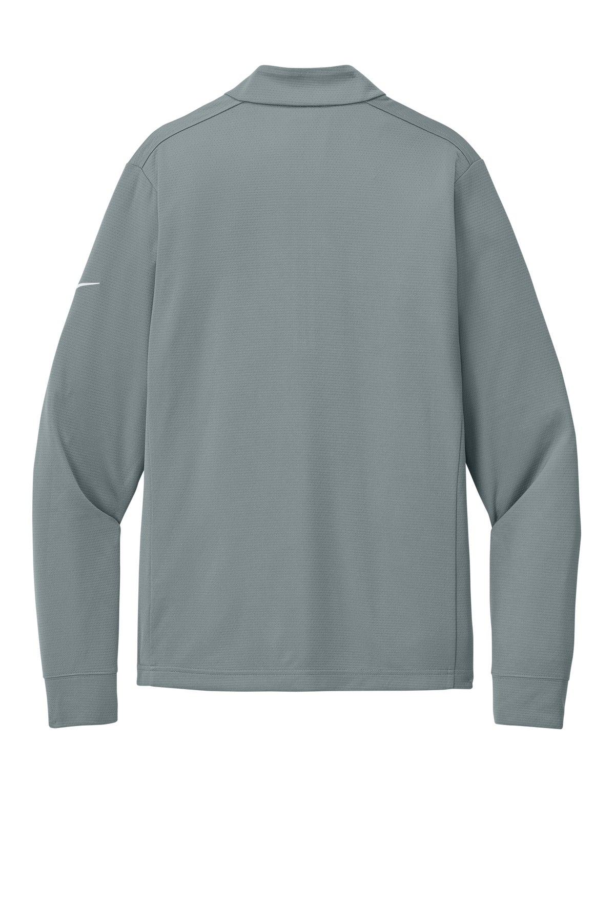 Rear View of CoolGrey Nike Essential 1/2-Zip Cover-Up NKHM8036