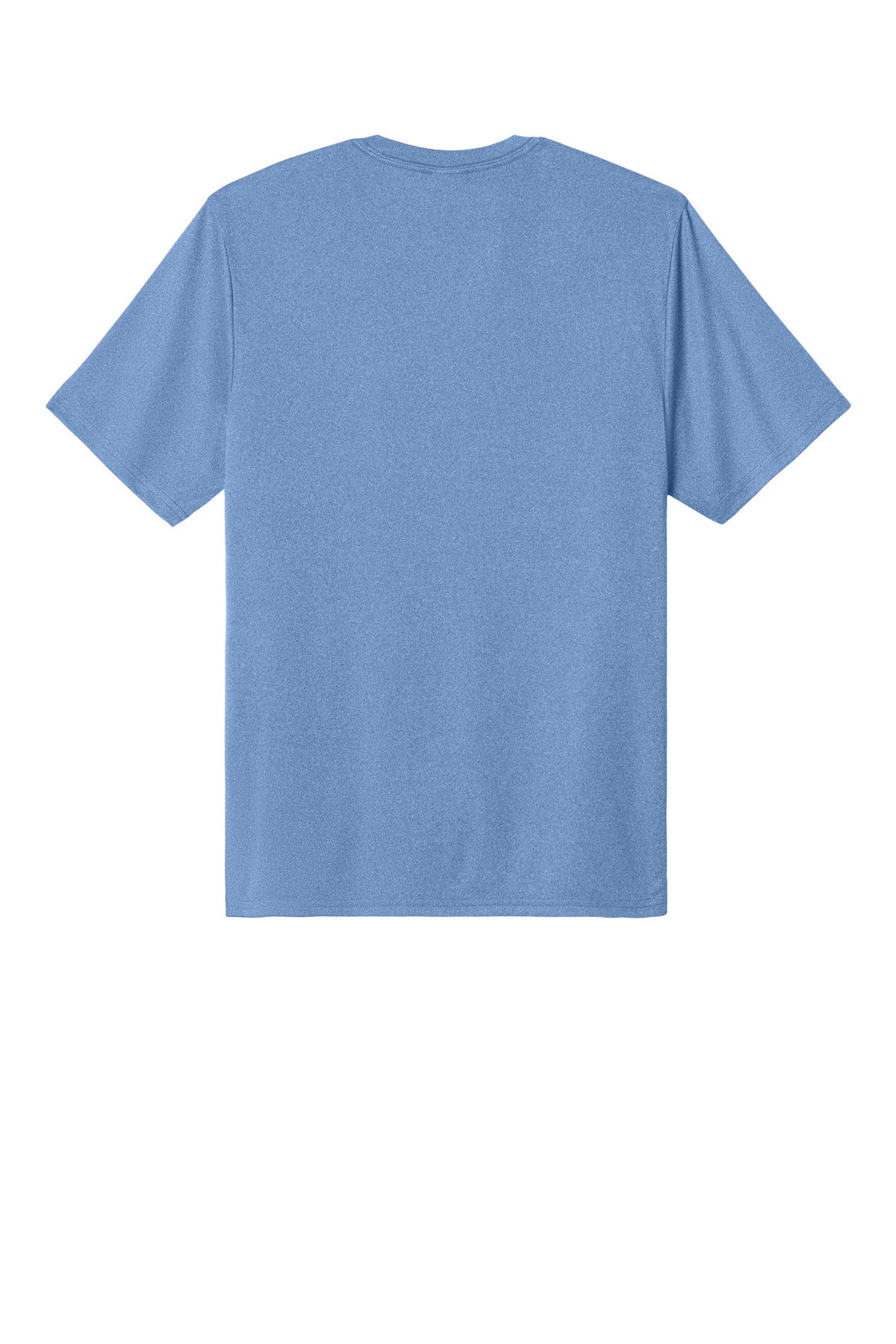 Rear View of CrlnaBlHtr Port & Co Heather Performance Tee PC390