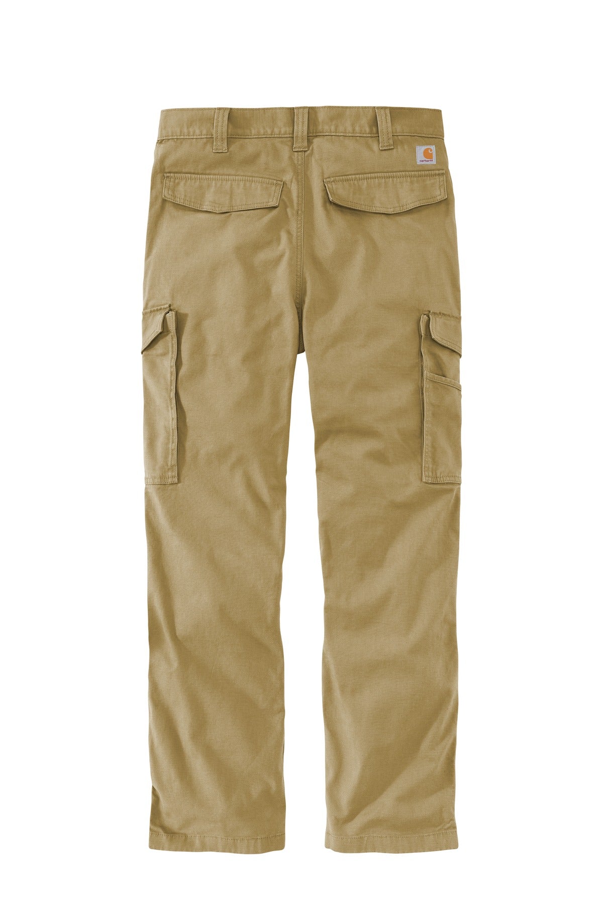 Rear View of Dark Khaki Carhartt Rugged Flex Rigby Cargo Pant CT103574