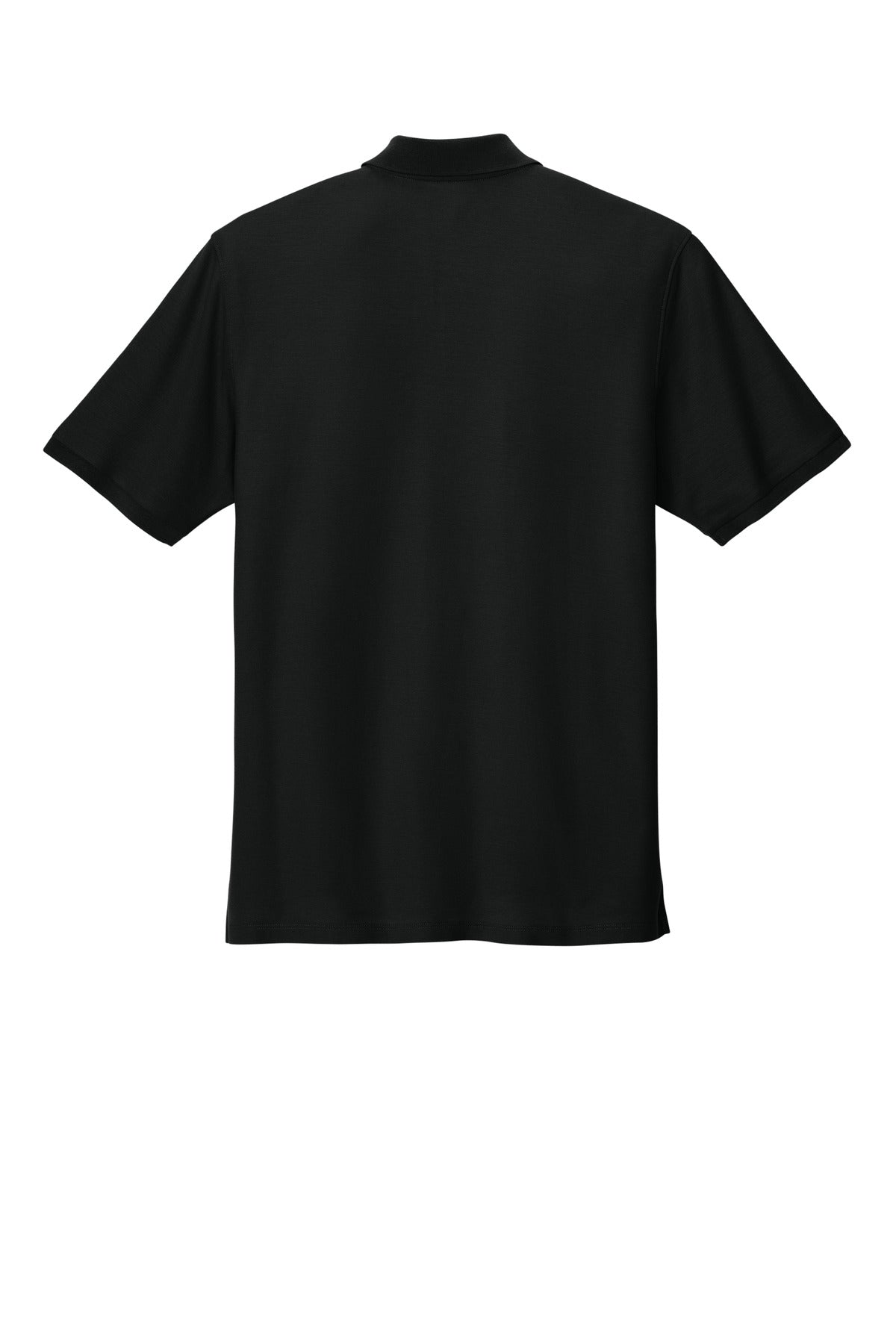 Rear View of DeepBlack Port Authority Tall Wearever Signature Pique Polo TLK200