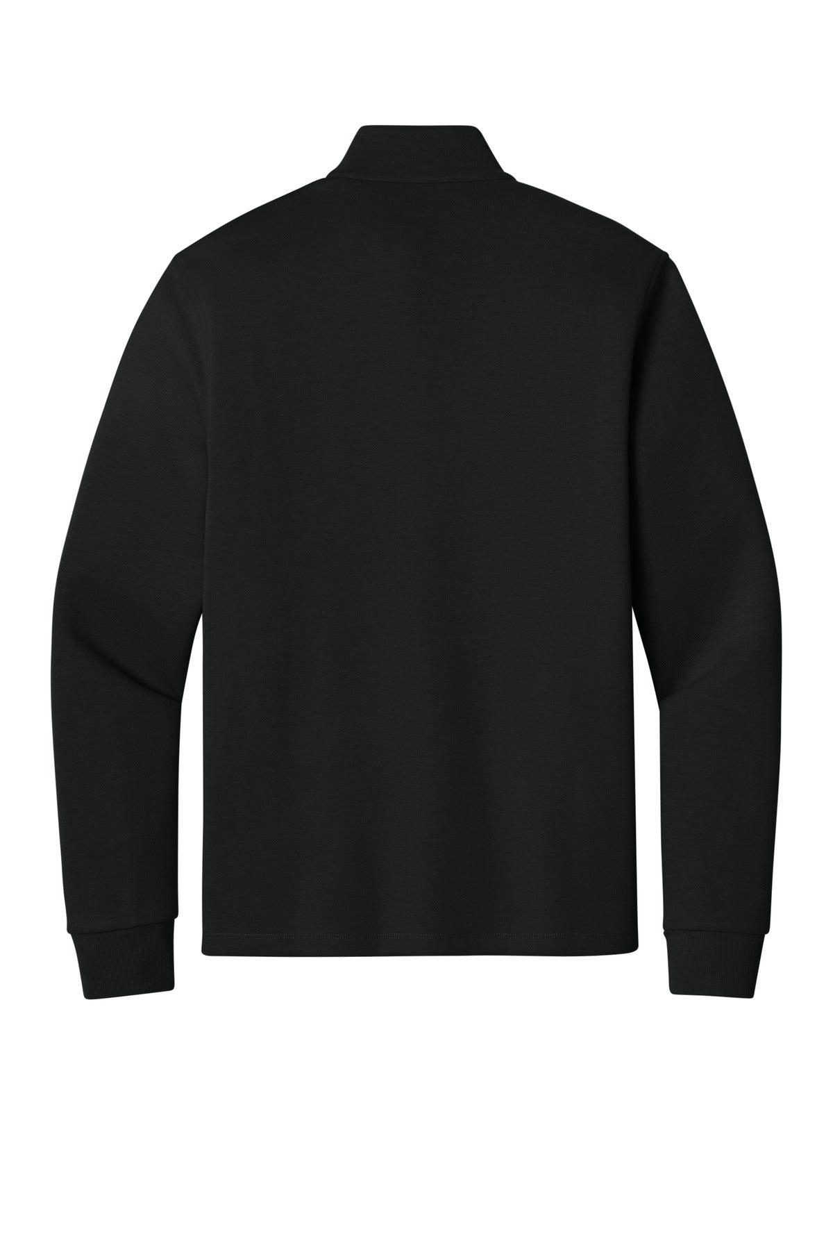 Rear View of DeepBlack Port Authority Wearever Signature Double Pique 1/4-Zip K210