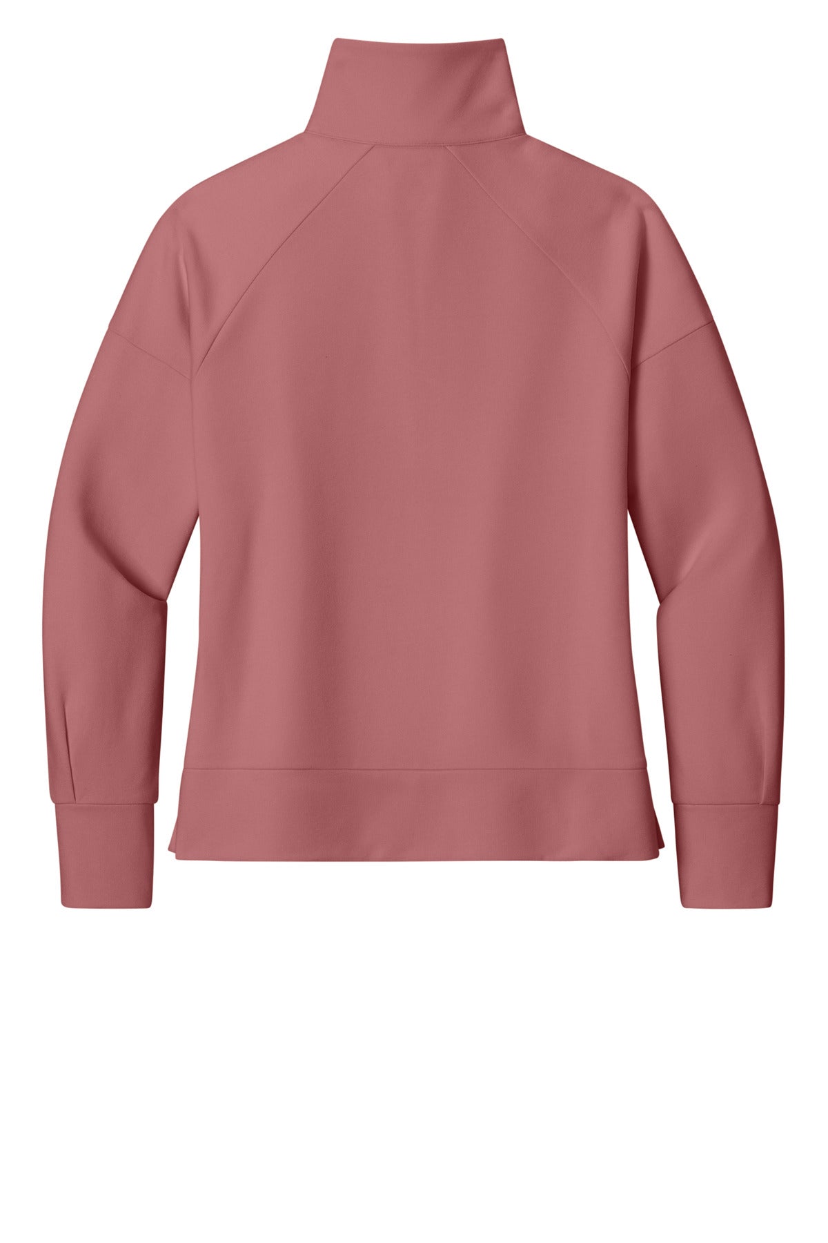Rear View of DesertPink OGIO Women's Luuma 1/2-Zip LOG814