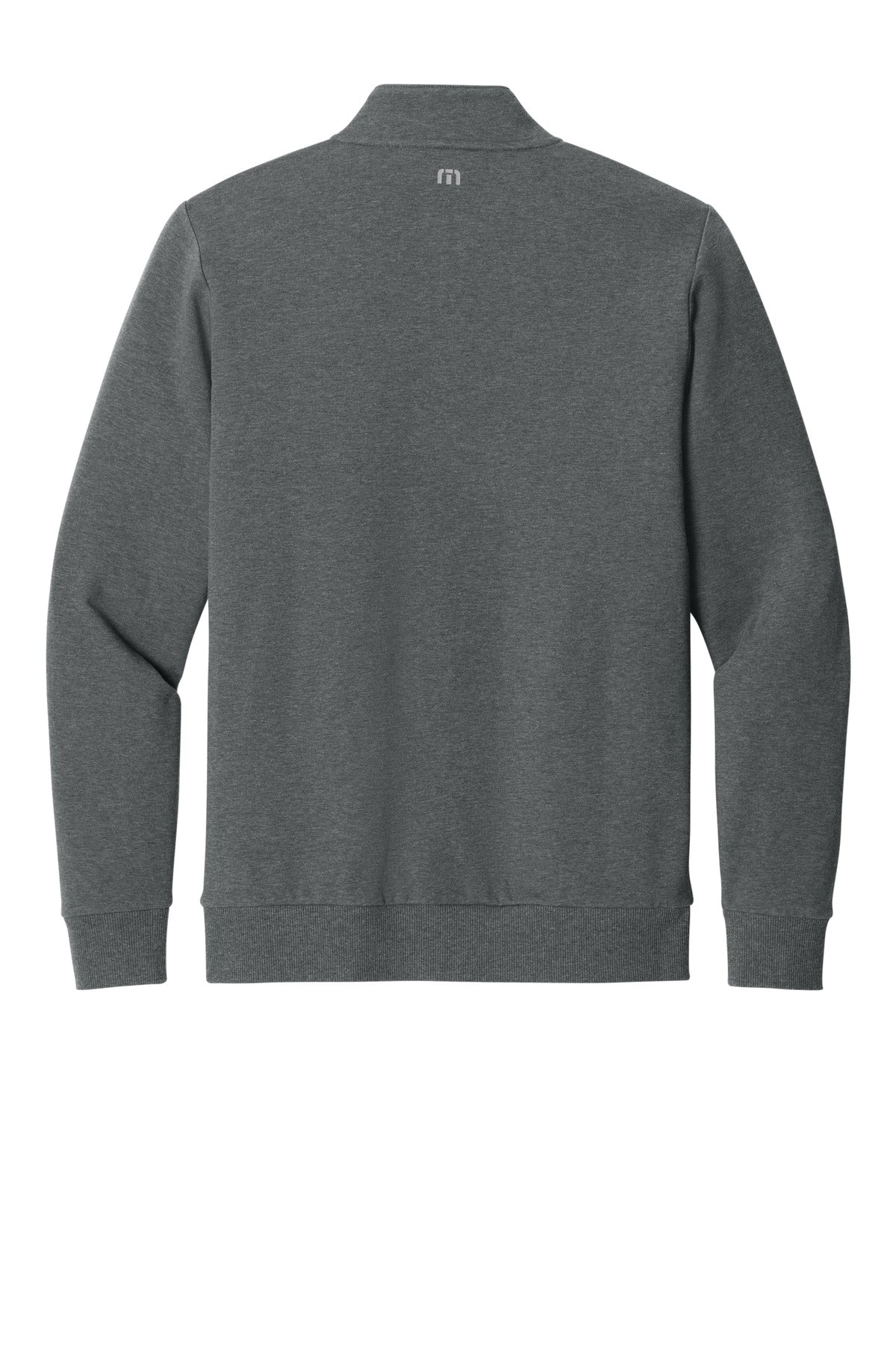 Rear View of DkGyHthr TravisMathew Ocean Villa 1/4-Zip TMA41421