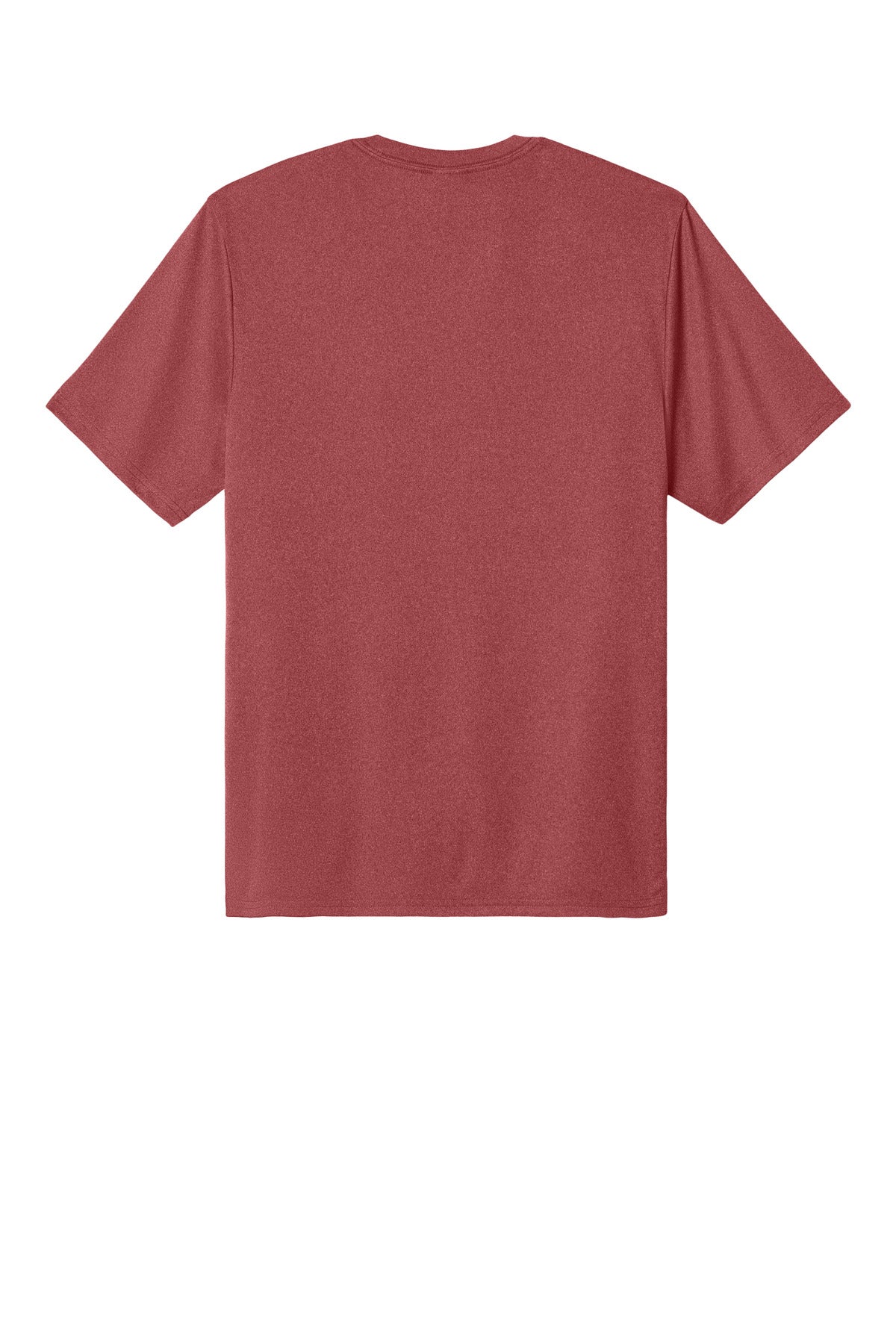 Rear View of DpRdHthr Port & Co Heather Performance Tee PC390