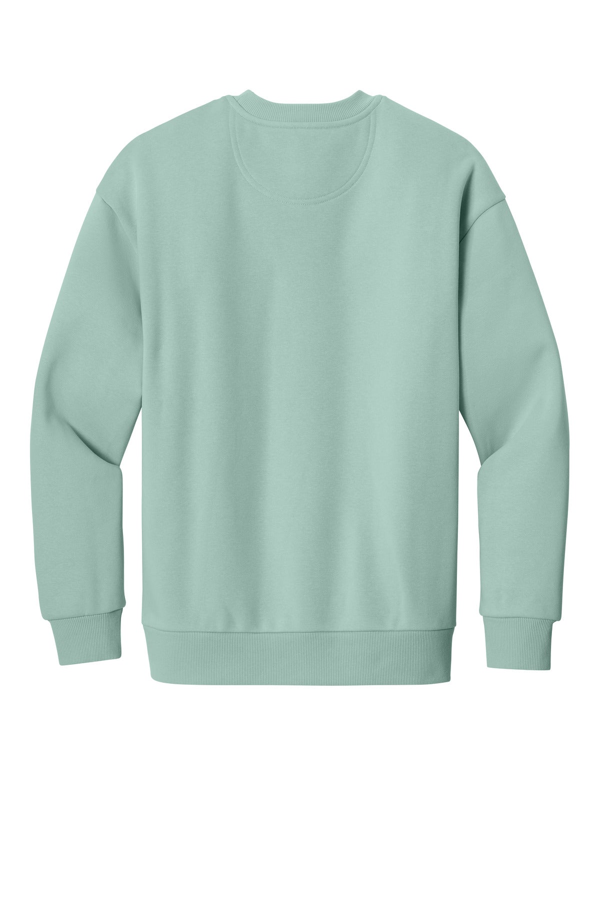 Rear View of DustySage District V.I.T. Heavyweight Fleece Crew DT6154