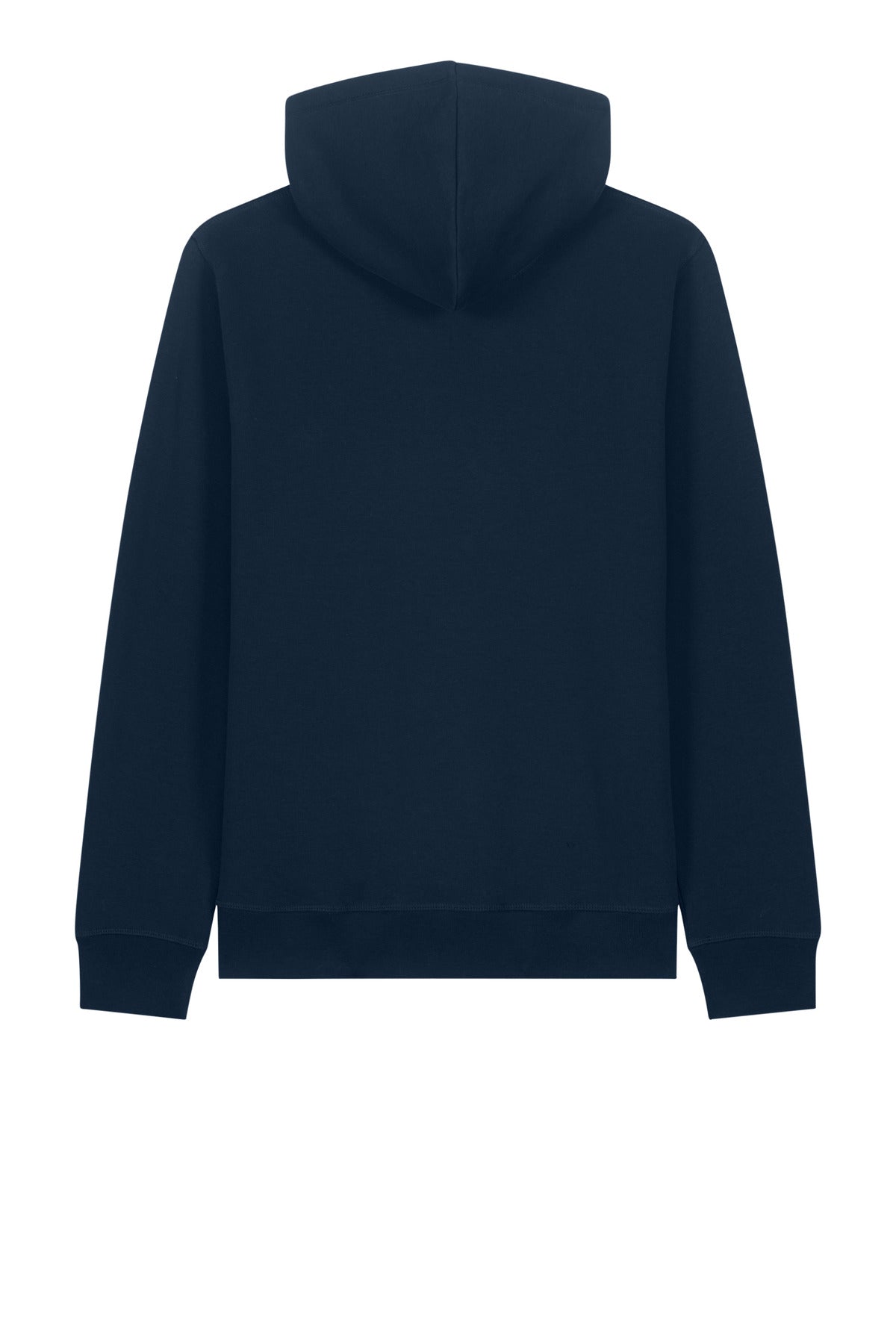 Rear View of FrenchNavy Stanley/Stella Unisex Sounder Hooded Sweatshirt SXU012