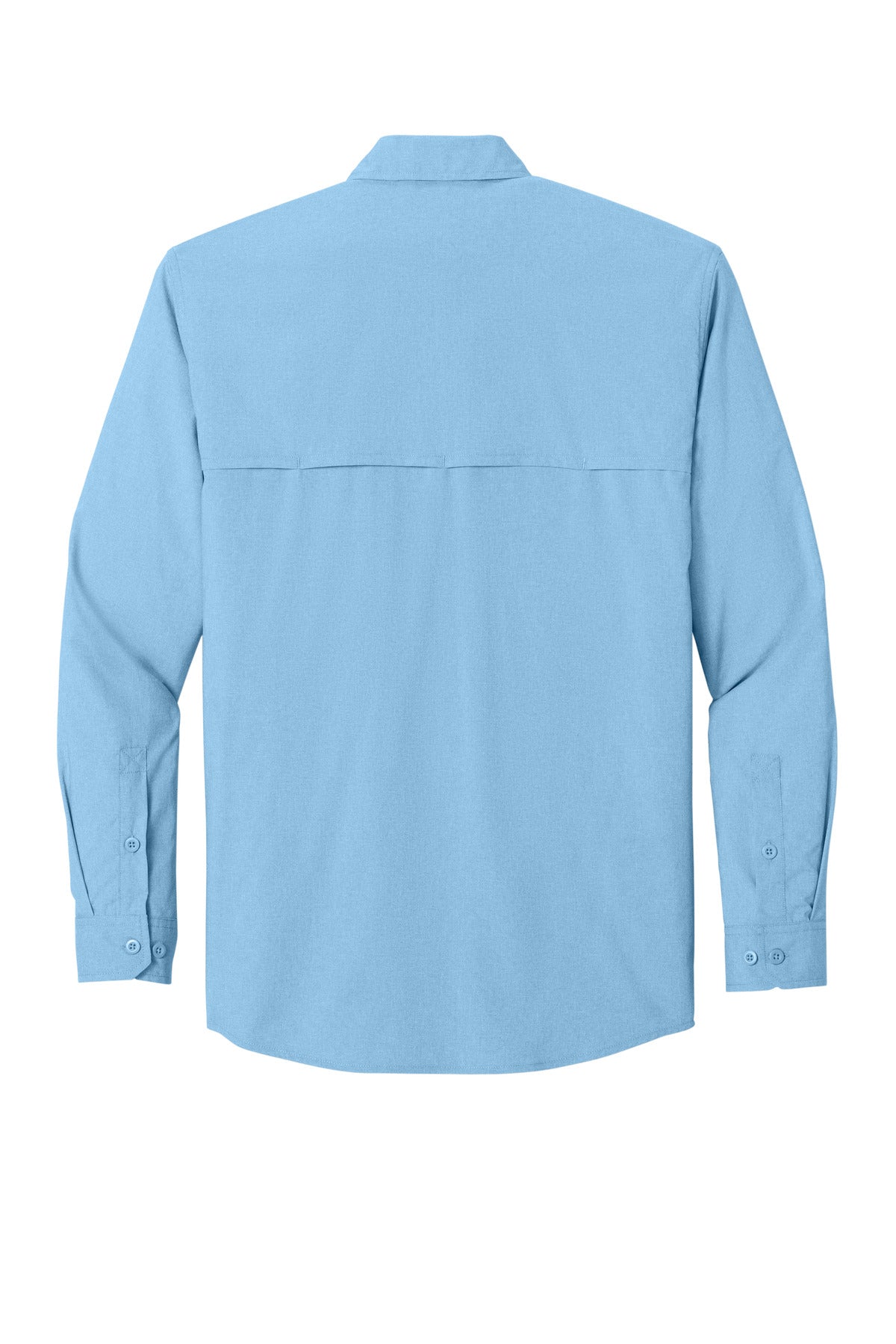 Rear View of FreshWtrBl Carhartt Force Sun Defender Long Sleeve Shirt CT107106