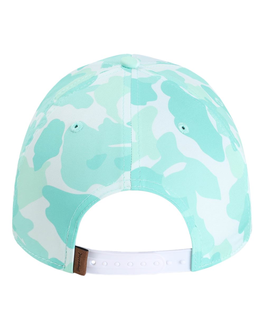 Rear View of Frog Skin Camo Aqua The Outtasite Cap - 5058