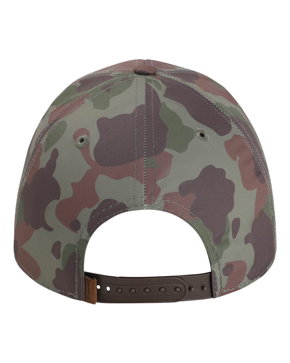Rear View of Frog Skin Camo/ Green The Outtasite Cap - 5058
