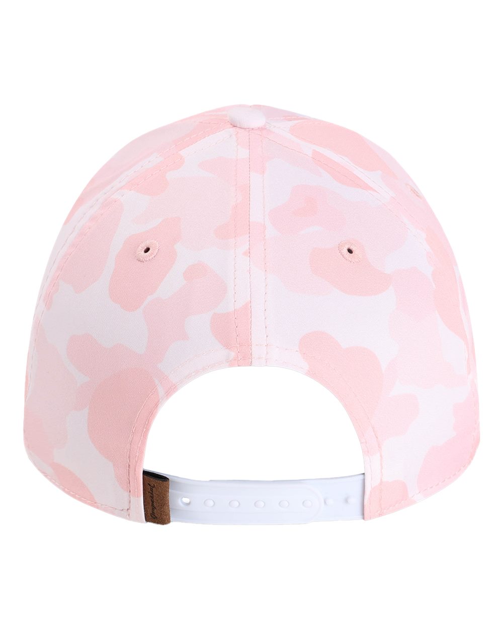 Rear View of Frog Skin Camo Light Pink The Outtasite Cap - 5058