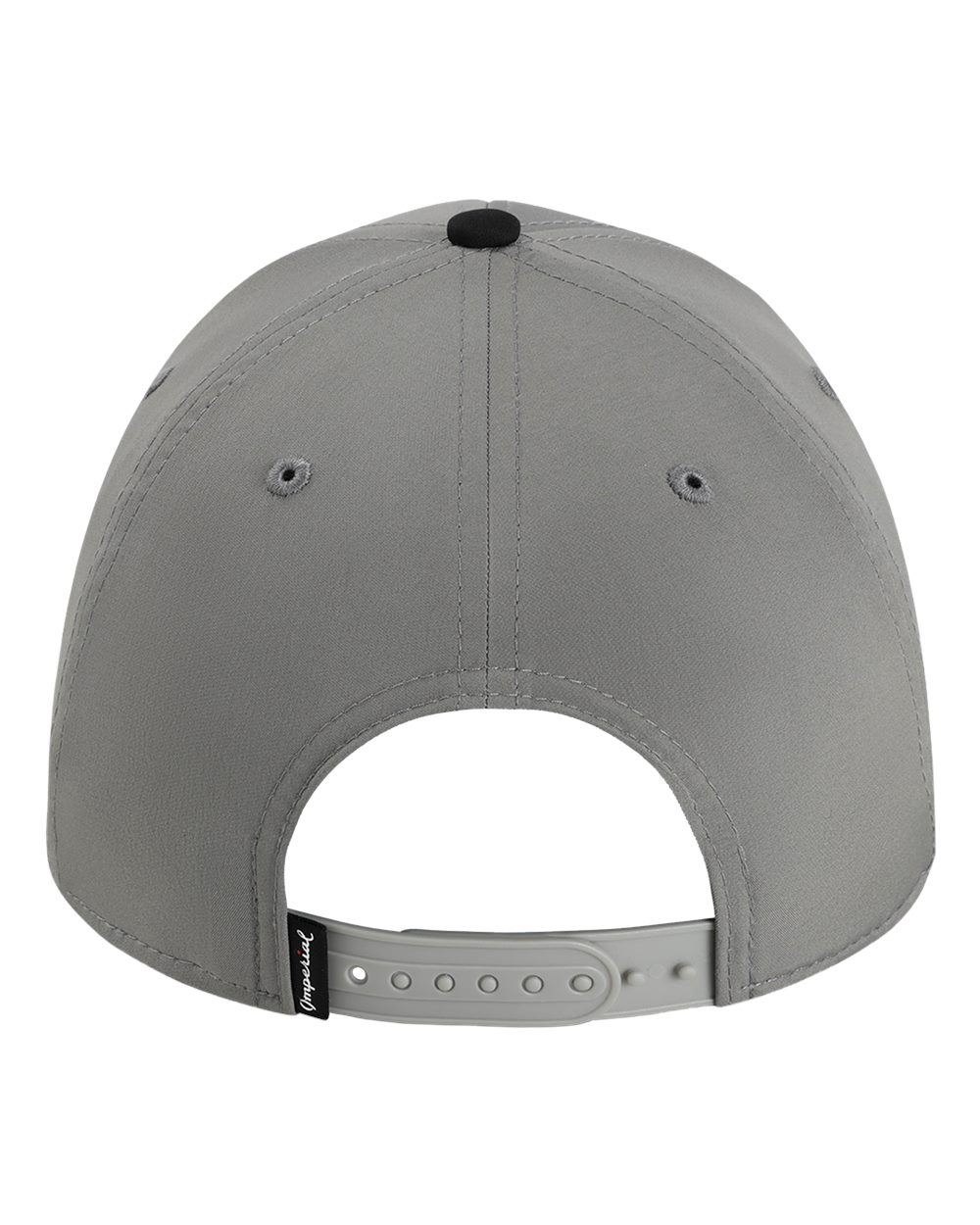 Rear View of Grey/ Black/ Black/ Grey The Wingman Cap - 7054