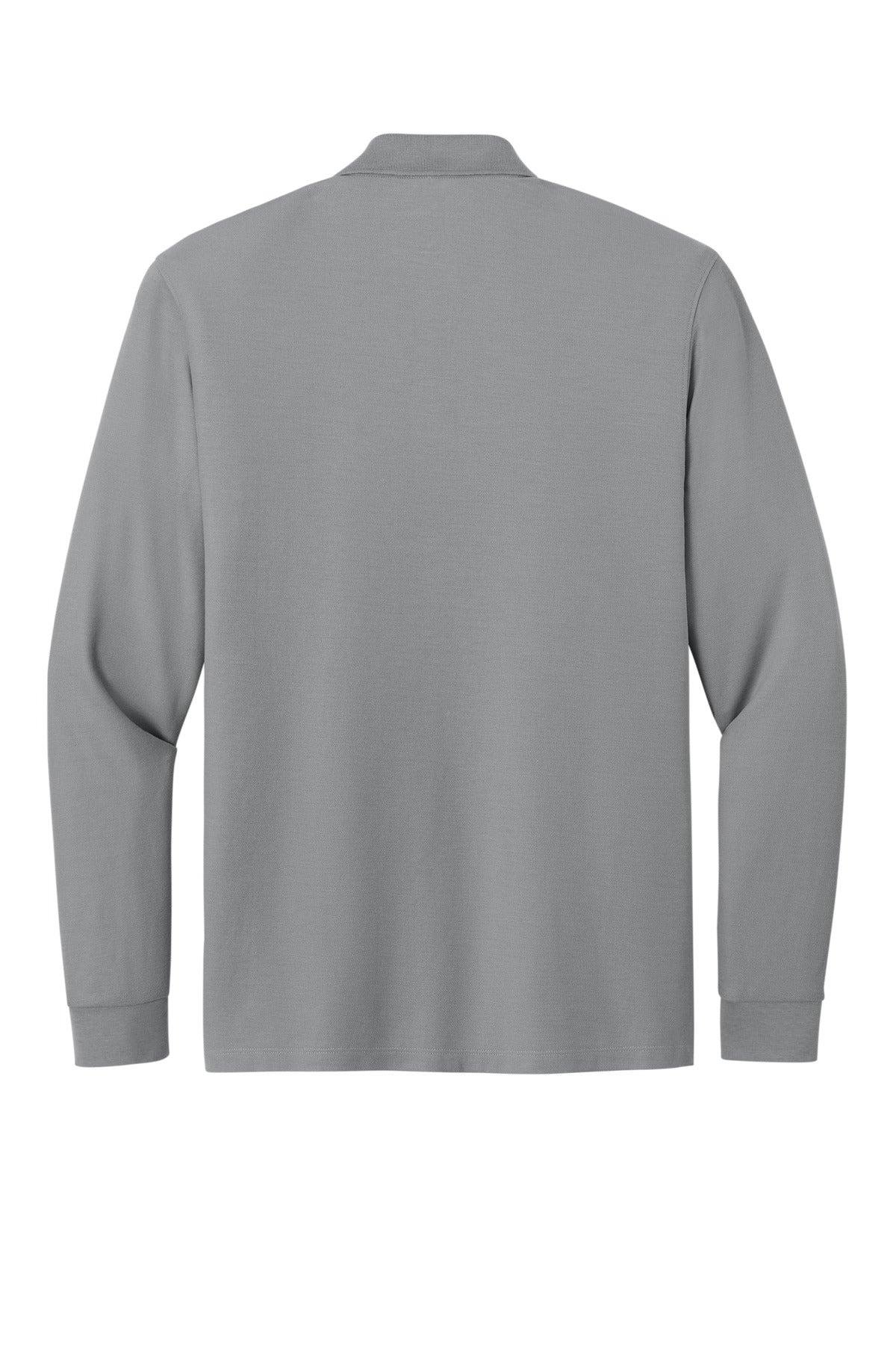 Rear View of GustyGrey Port Authority Wearever Signature Pique Long Sleeve Polo K200LS