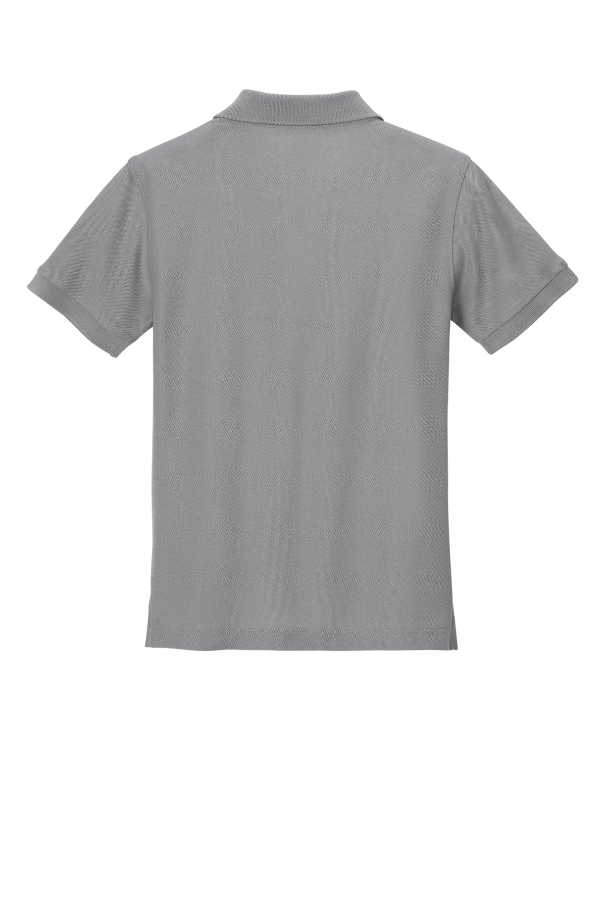 Rear View of GustyGrey Port Authority Youth Wearever Signature Pique Polo Y200