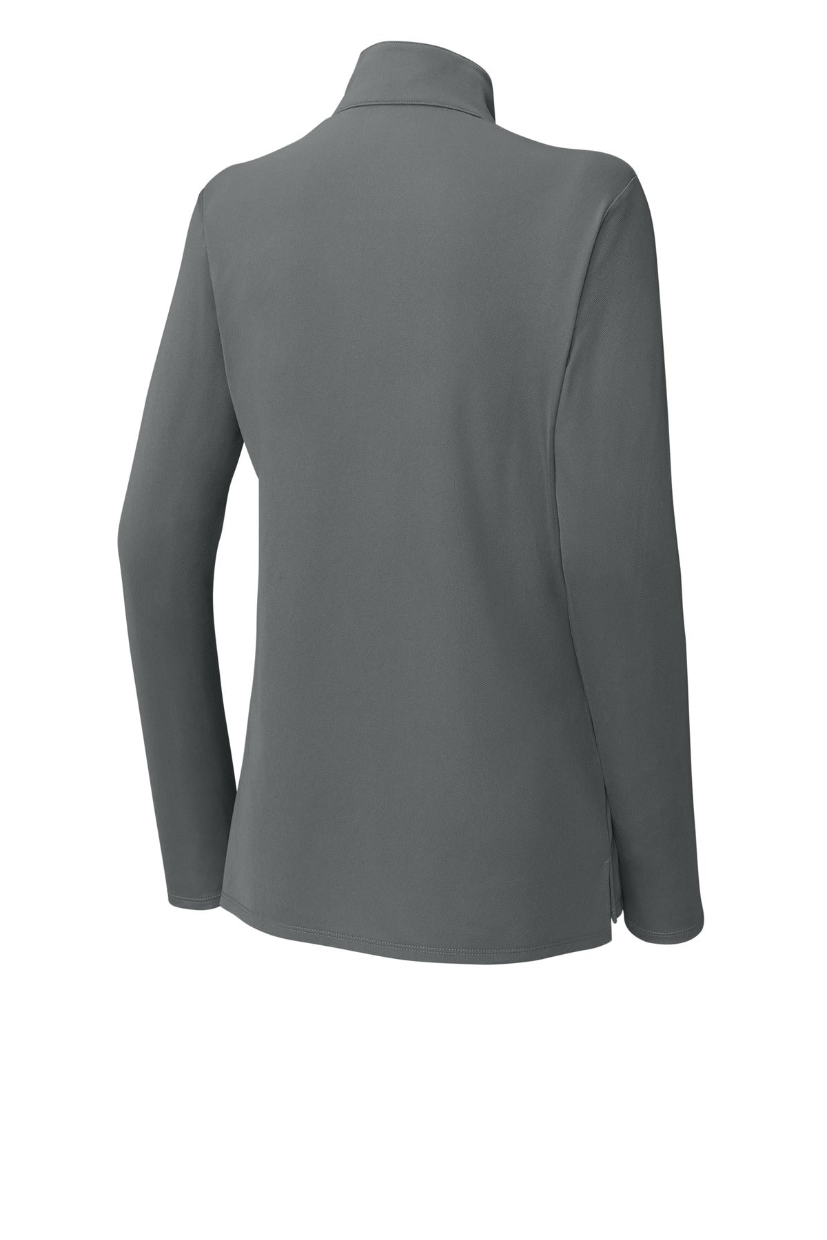 Rear View of GyConcrete Sport-Tek Women's Micropique Sport-Wick 1/4-Zip LST672