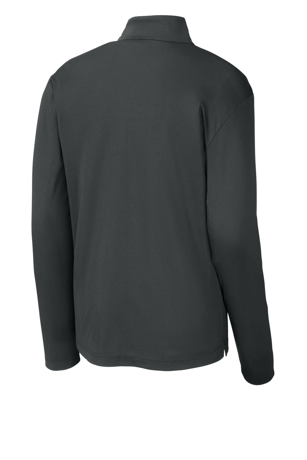 Rear View of IronGrey Sport-Tek Micropique Sport-Wick 1/4-Zip ST672