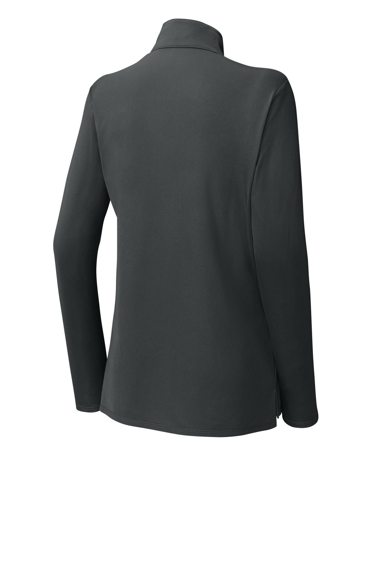 Rear View of IronGrey Sport-Tek Women's Micropique Sport-Wick 1/4-Zip LST672