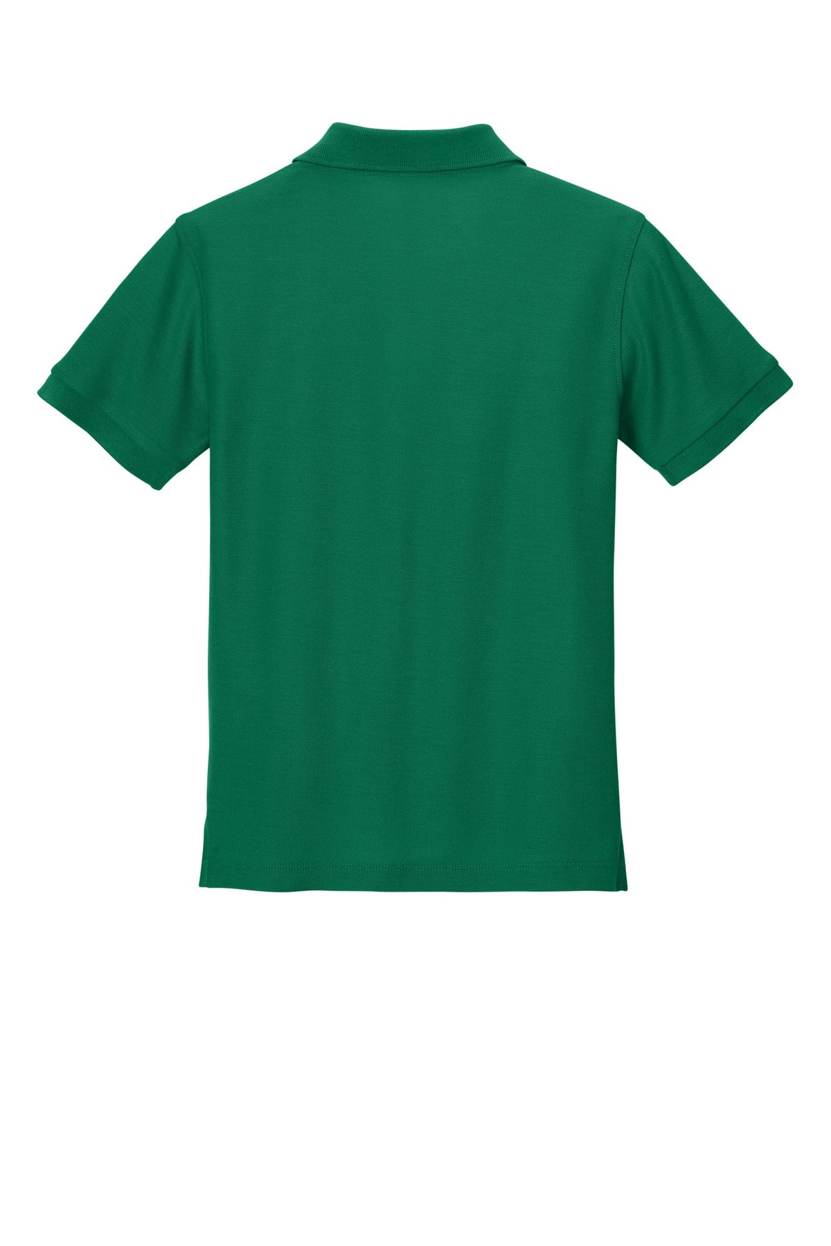Rear View of KellyGreen Port Authority Youth Wearever Signature Pique Polo Y200