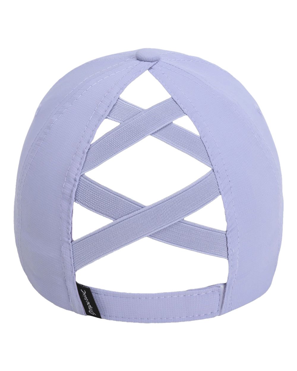 Rear View of Lavender The Hinsen Women's Performance Ponytail Cap - L338