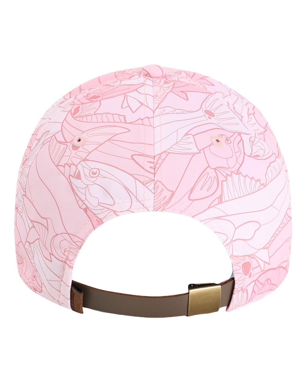 Rear View of Light Pink The Golden Hour Cap - DNA014
