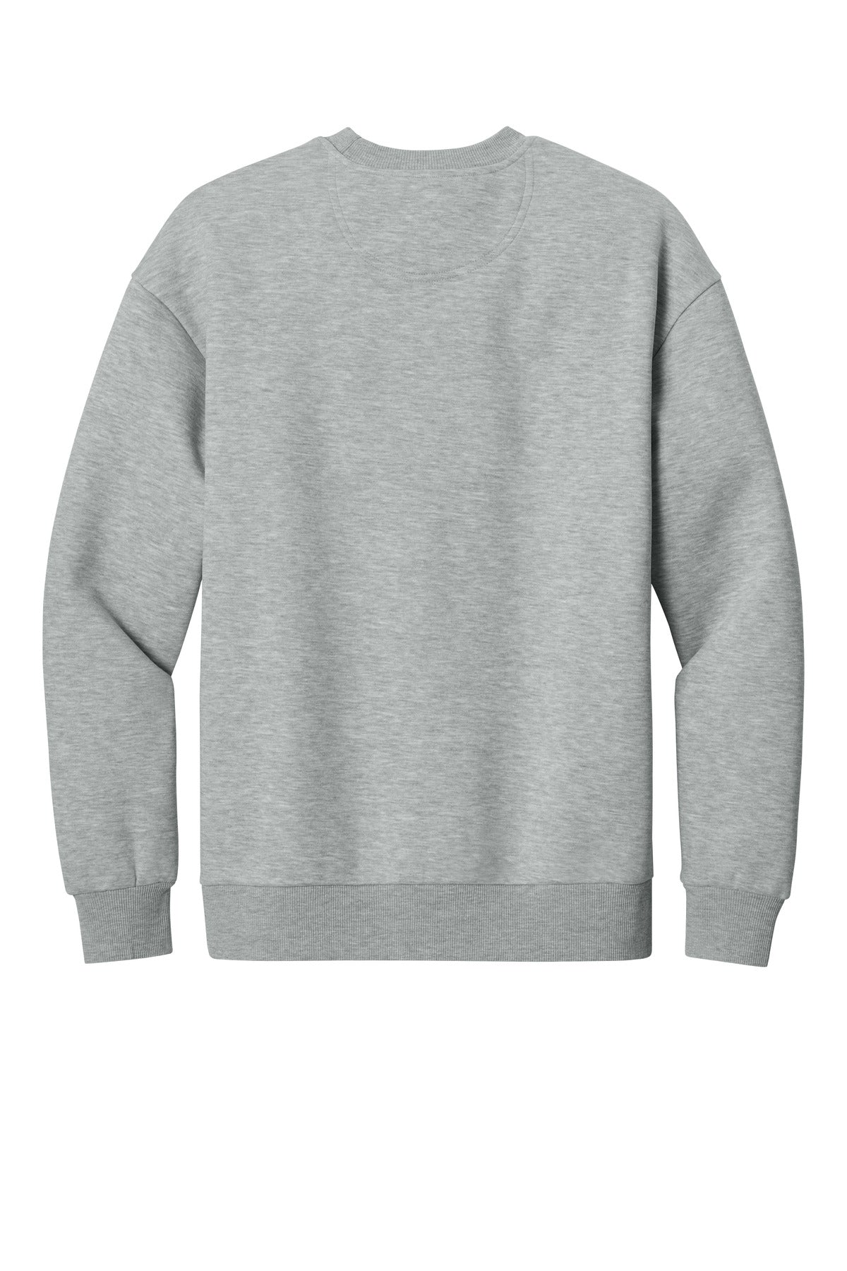 Rear View of LtHtGry District V.I.T. Heavyweight Fleece Crew DT6154
