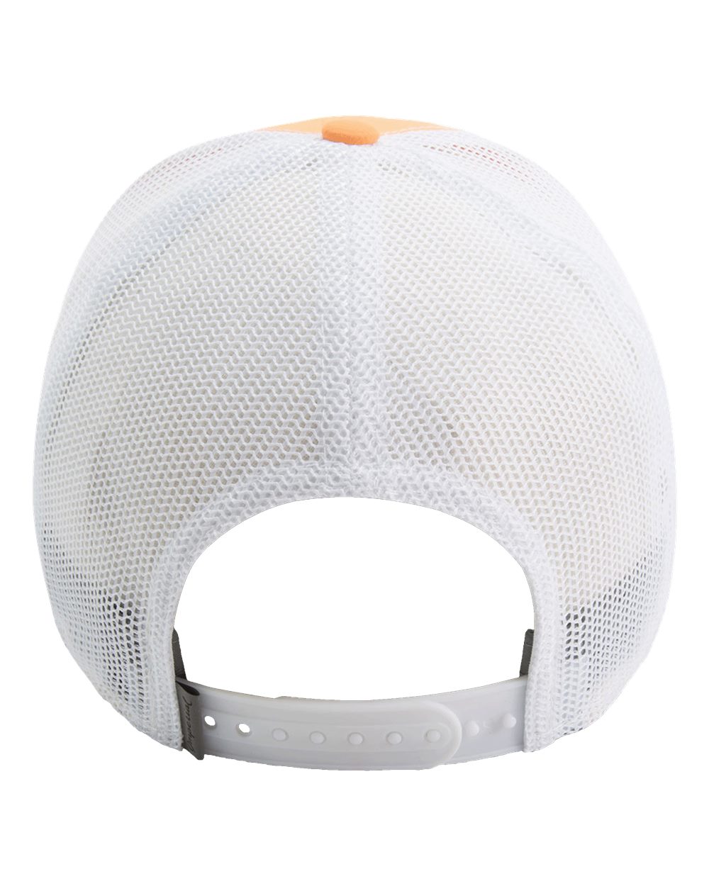 Rear View of Melon Orange/ White The Original Sport Mesh Cap - X210SM