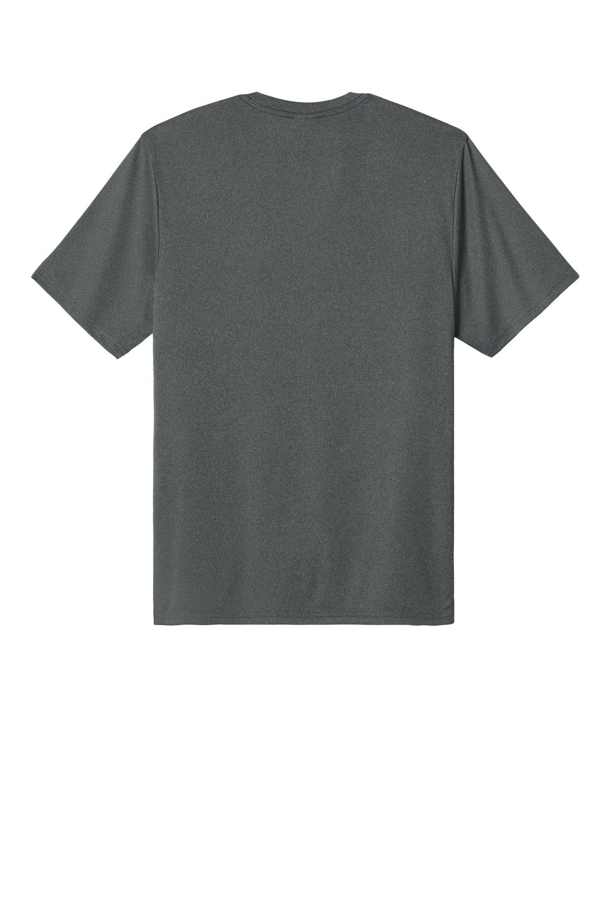 Rear View of MetalGryHt Port & Co Heather Performance Tee PC390