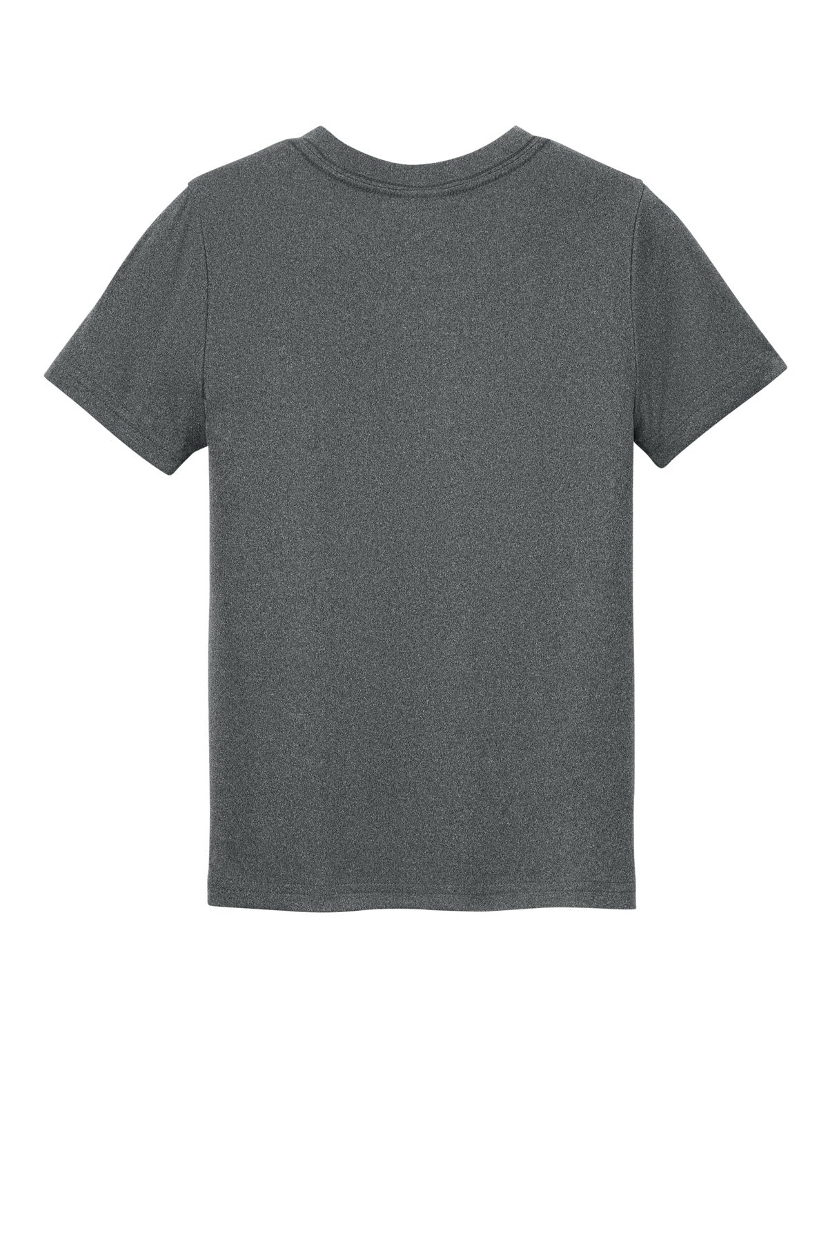 Rear View of MetalGryHt Port & Co Youth Heather Performance Tee PC390Y
