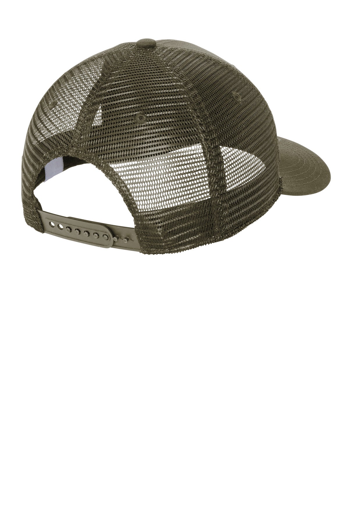 Rear View of Moss Carhartt Canvas Mesh Back Cap CT105298