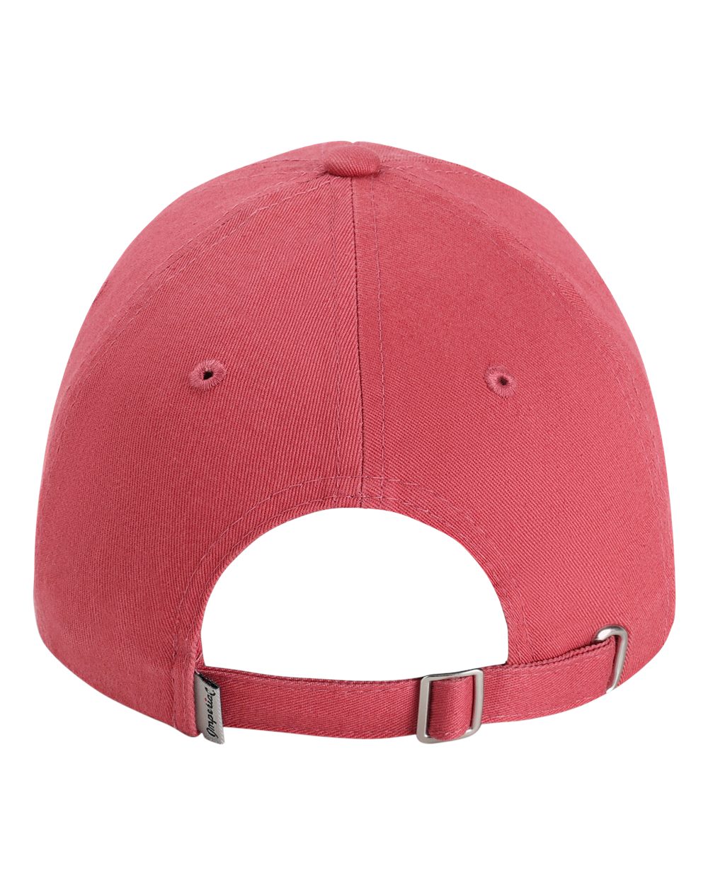 Rear View of Nantucket Red The Original Buckle Dad Hat - X210B