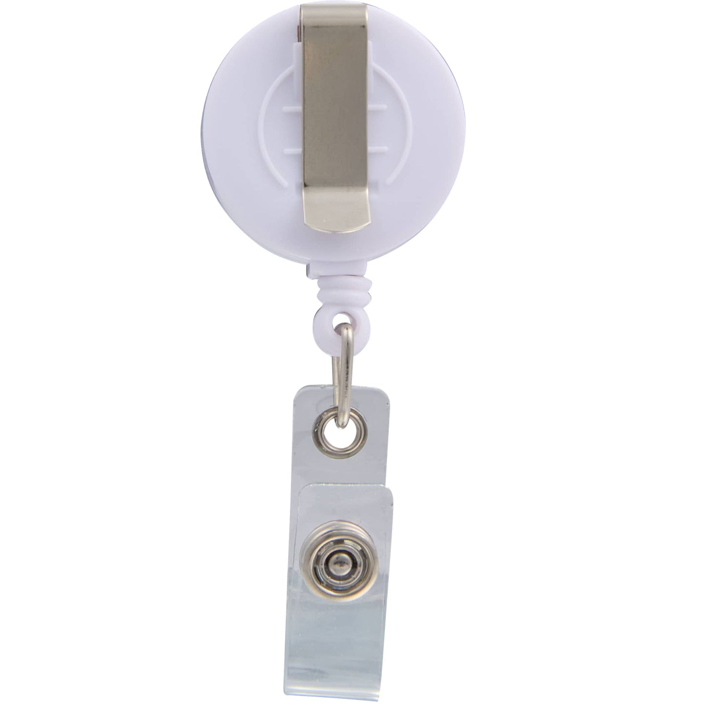 Rear View of Natural Bamboo Badge Holder plain