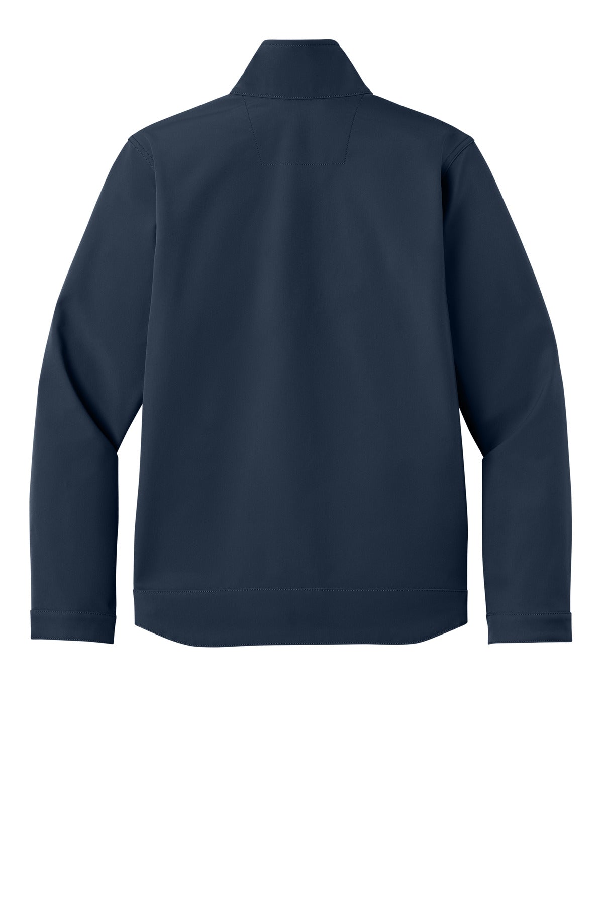 Rear View of Navy Carhartt Rain Defender Soft Shell Jacket CT106438