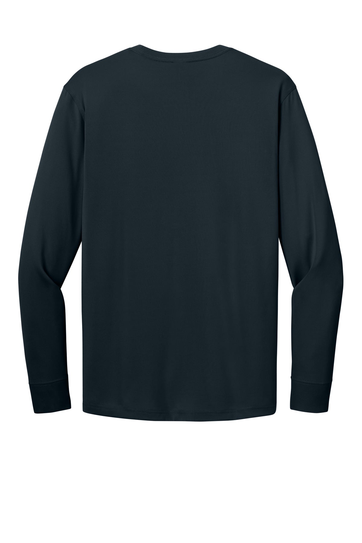 Rear View of Navy CornerStone Workwear Pro Long Sleeve Pocket Tee CS440LSP