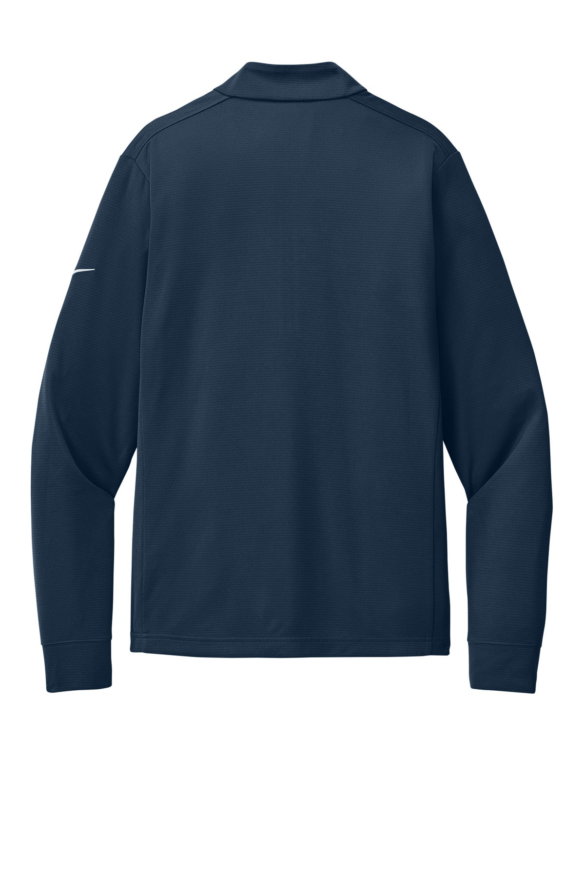 Rear View of Navy Nike Essential 1/2-Zip Cover-Up NKHM8036