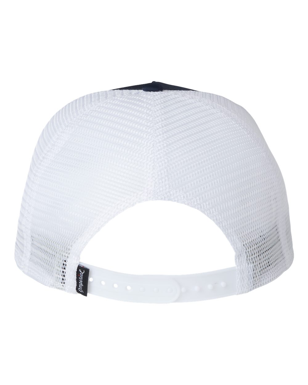 Rear View of Navy/ White/ White The Rabble Rouser Cap - 5055