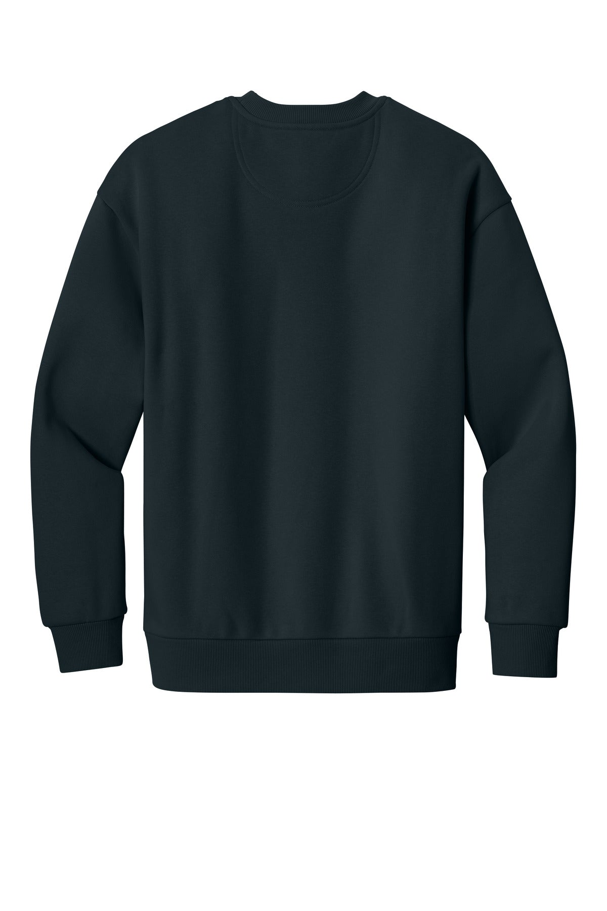 Rear View of NavyBlue District V.I.T. Heavyweight Fleece Crew DT6154
