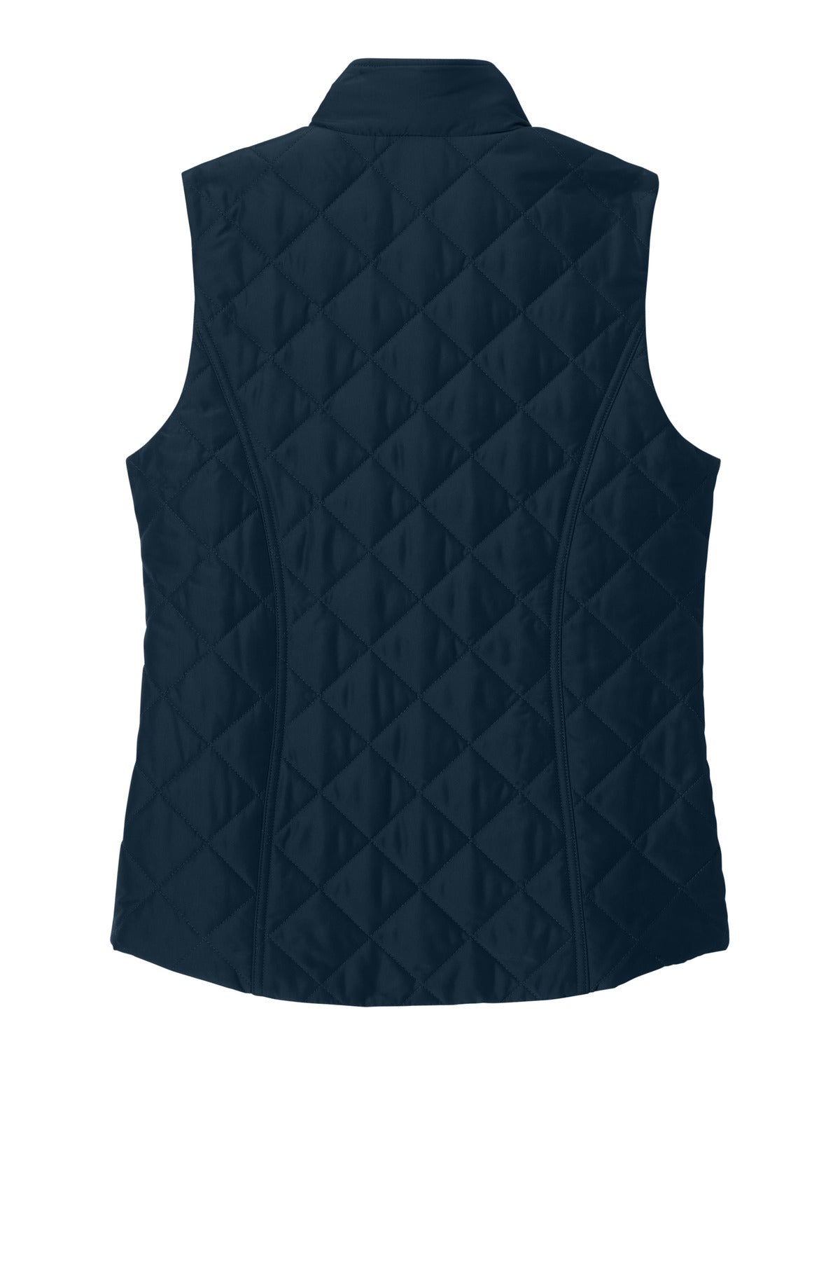 Rear View of NightNavy Brooks Brothers Women's Quilted Vest BB18603