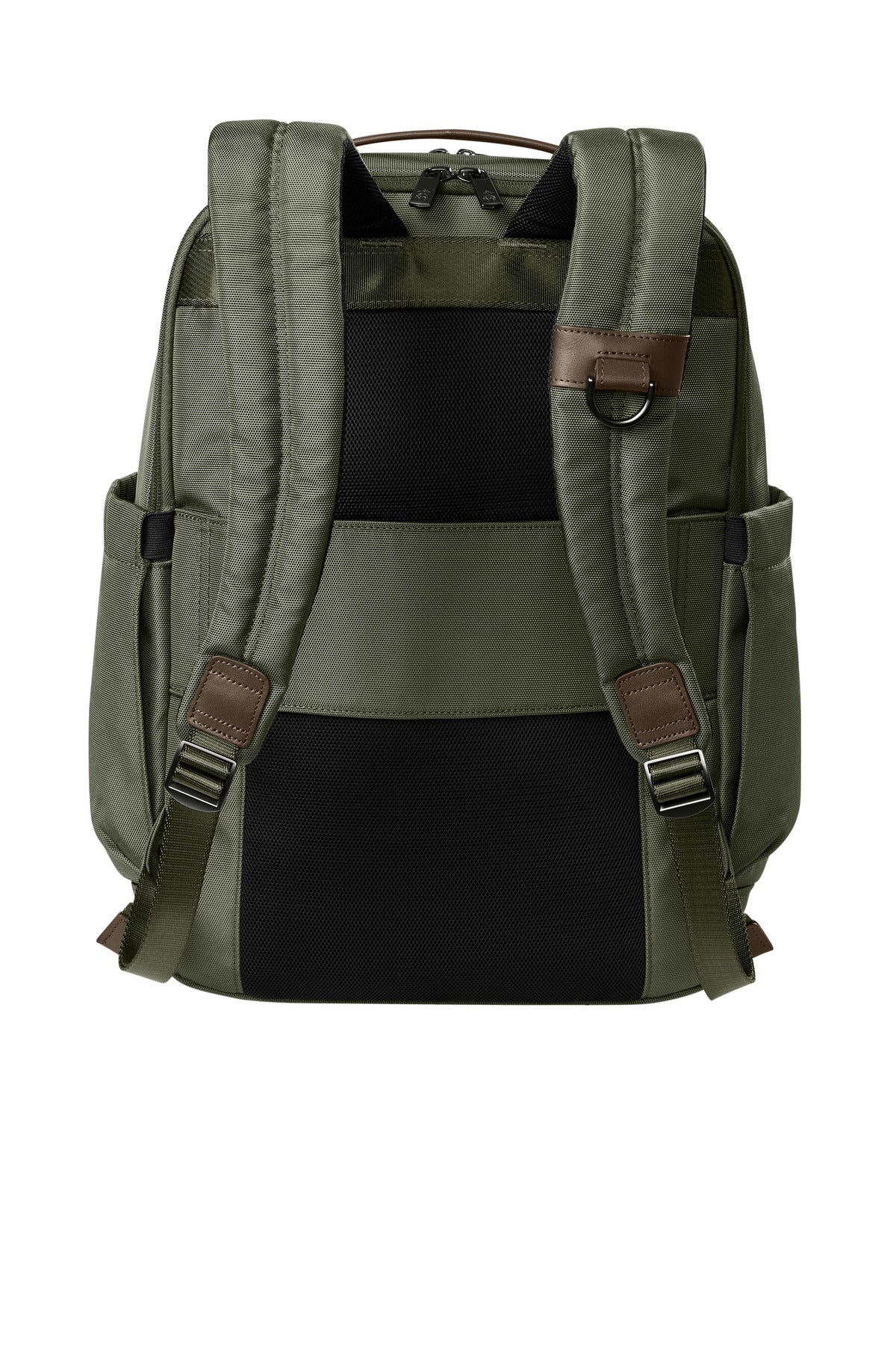 Rear View of NobleGreen Brooks Brothers Oxford Backpack BB18822