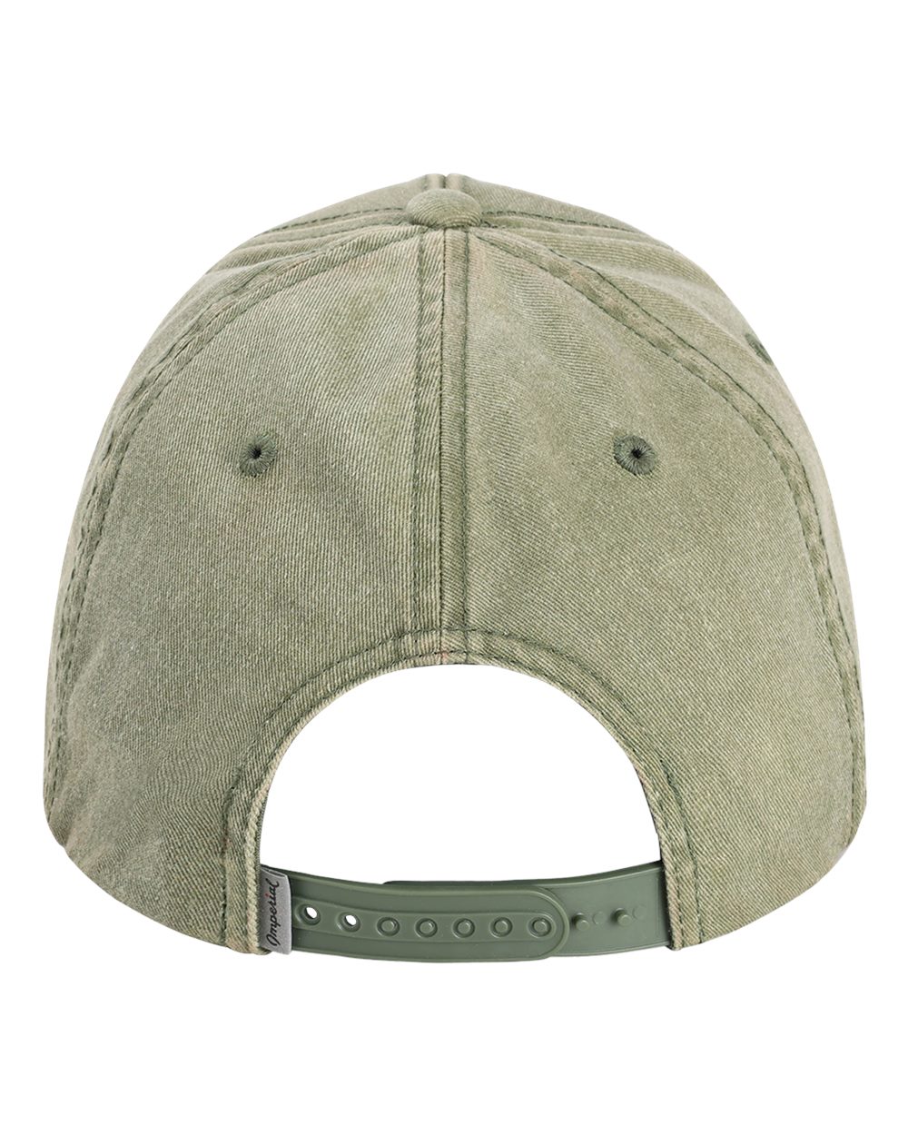 Rear View of Olive Green The Gambit Cap - X240