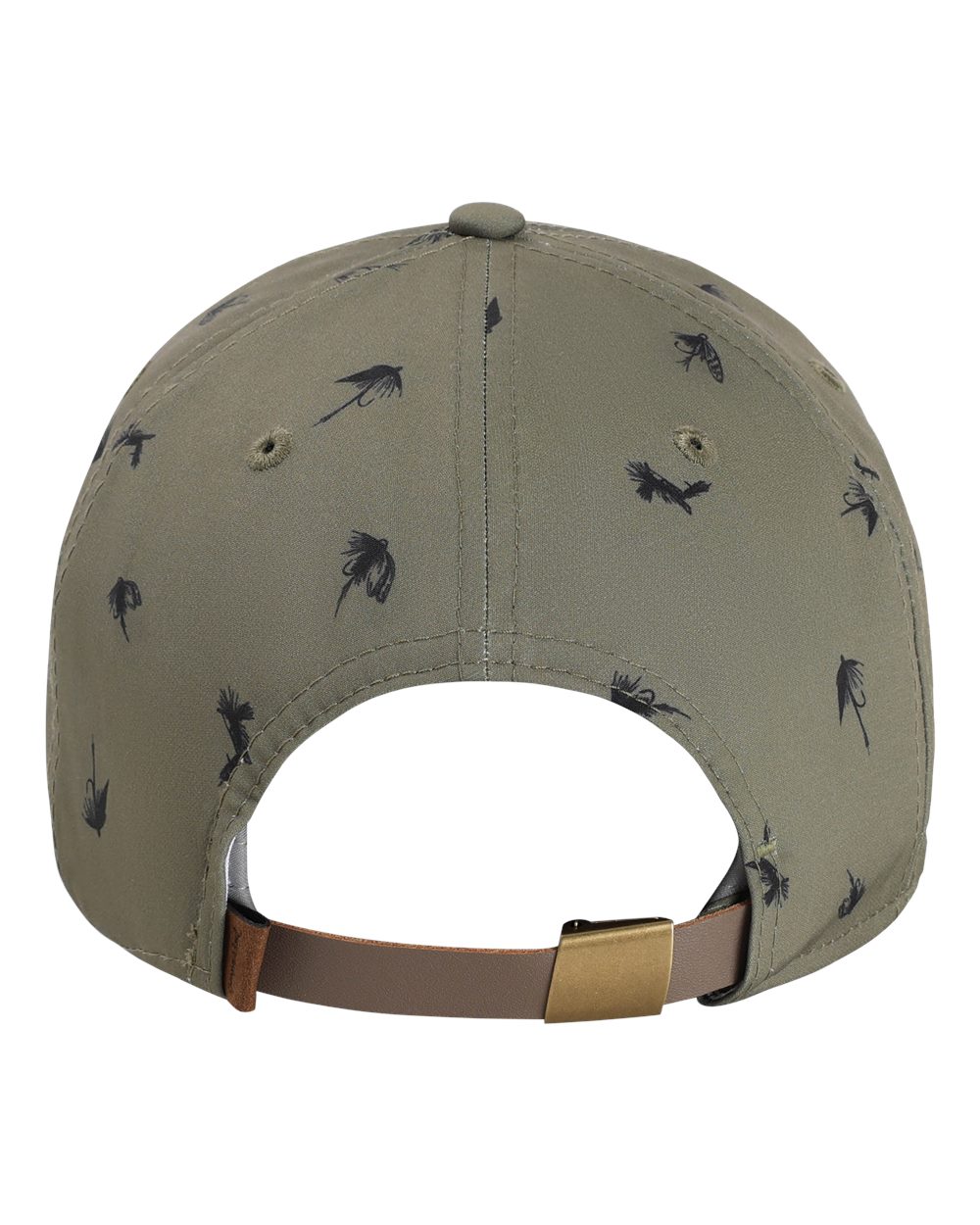 Rear View of Olive Green The Golden Hour Cap - DNA014