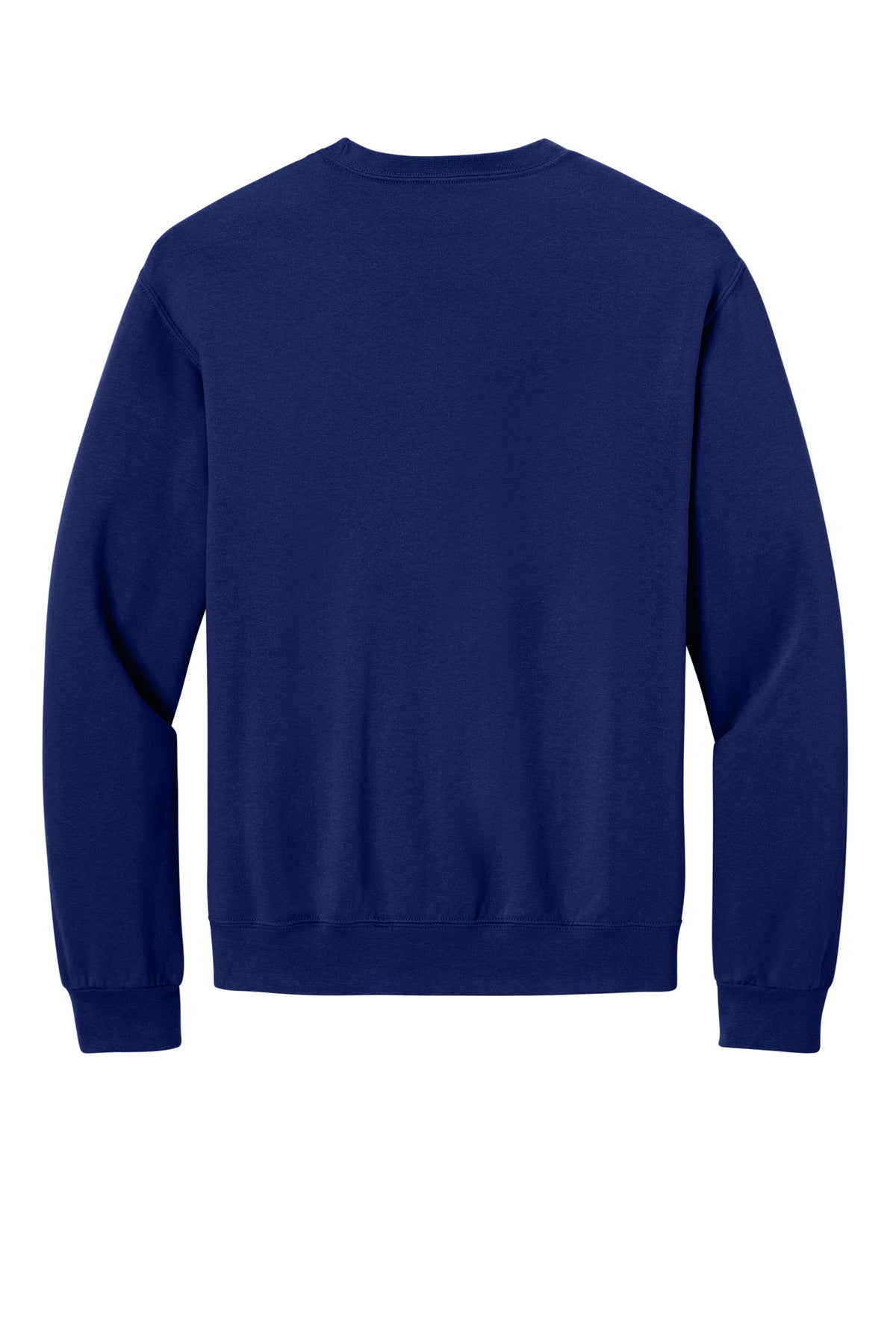 Rear View of Orchid Jerzees Ultimate Unisex CVC Ring Spun Crewneck Sweatshirt IC48M