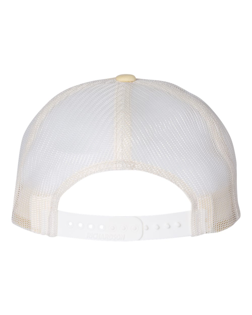 Rear View of Pale Banana/ Birch Low Pro Trucker Cap - 115