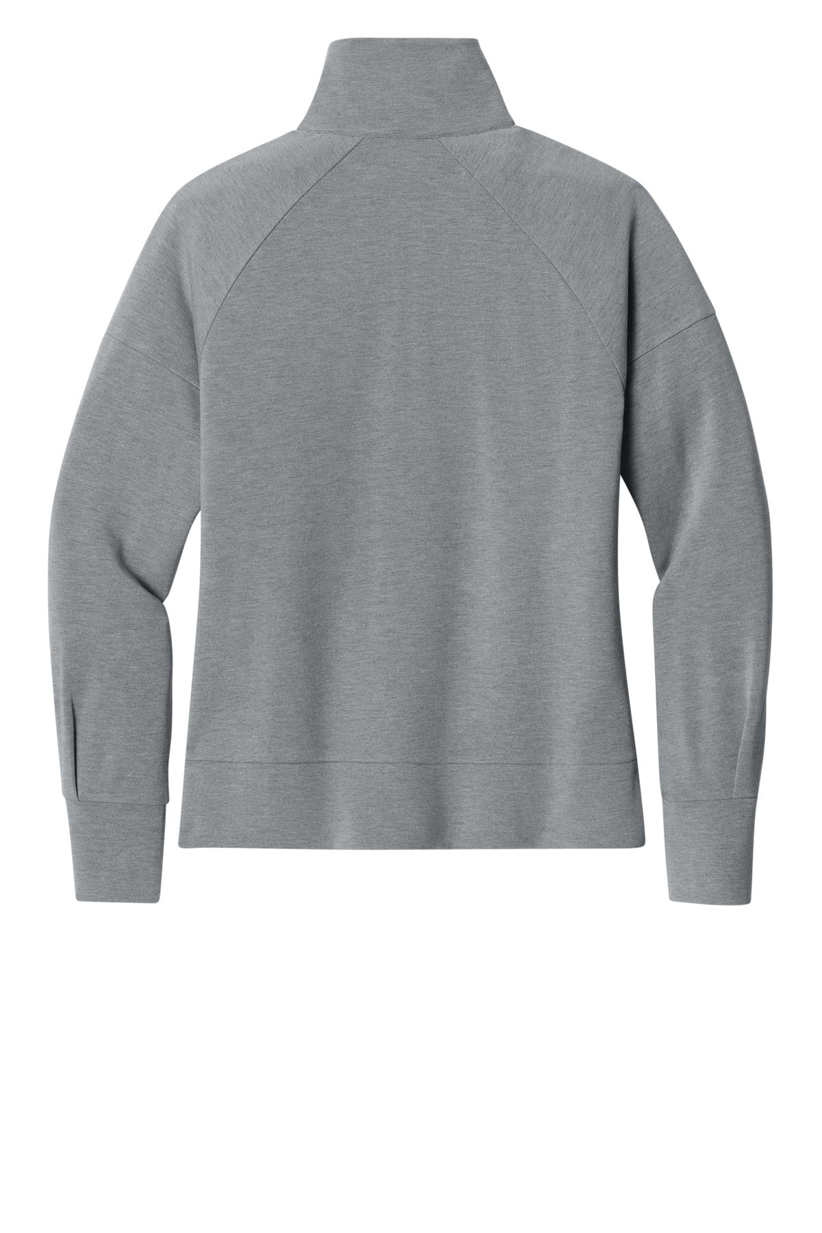 Rear View of PetrolGHt OGIO Women's Luuma 1/2-Zip LOG814