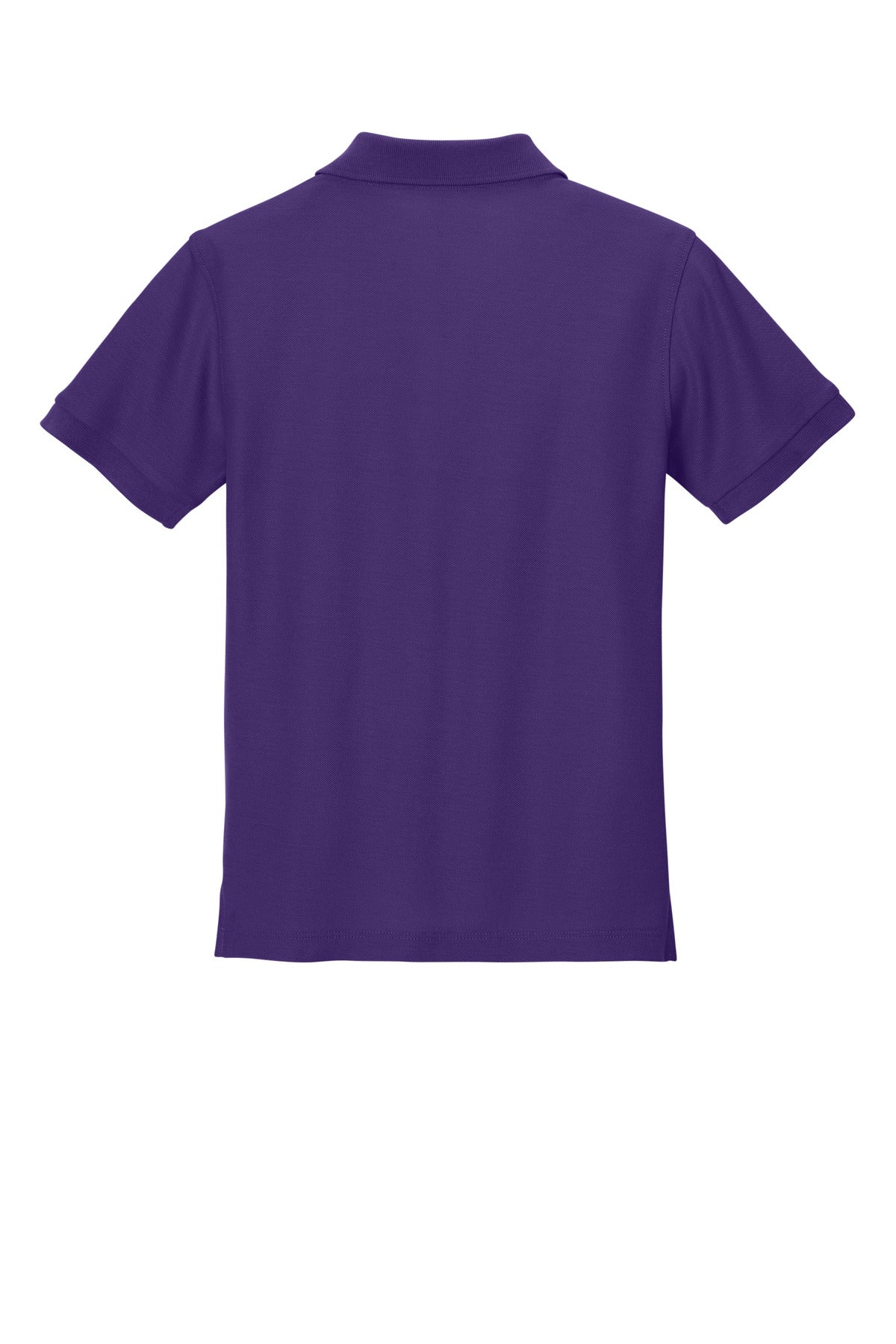 Rear View of PrismPrpl Port Authority Youth Wearever Signature Pique Polo Y200