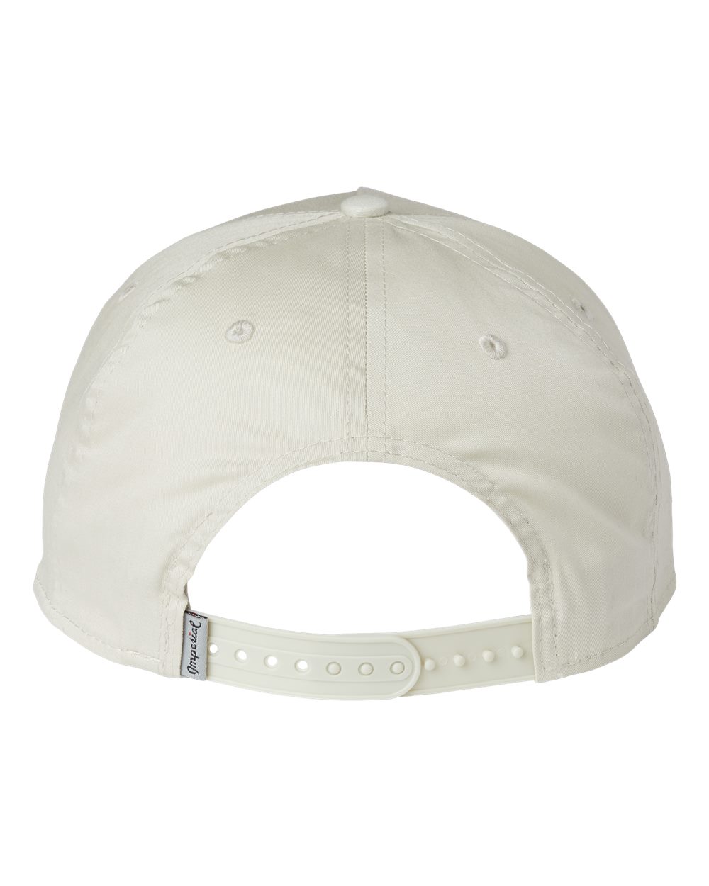 Rear View of Putty/ White The Barnes Cap - 5056