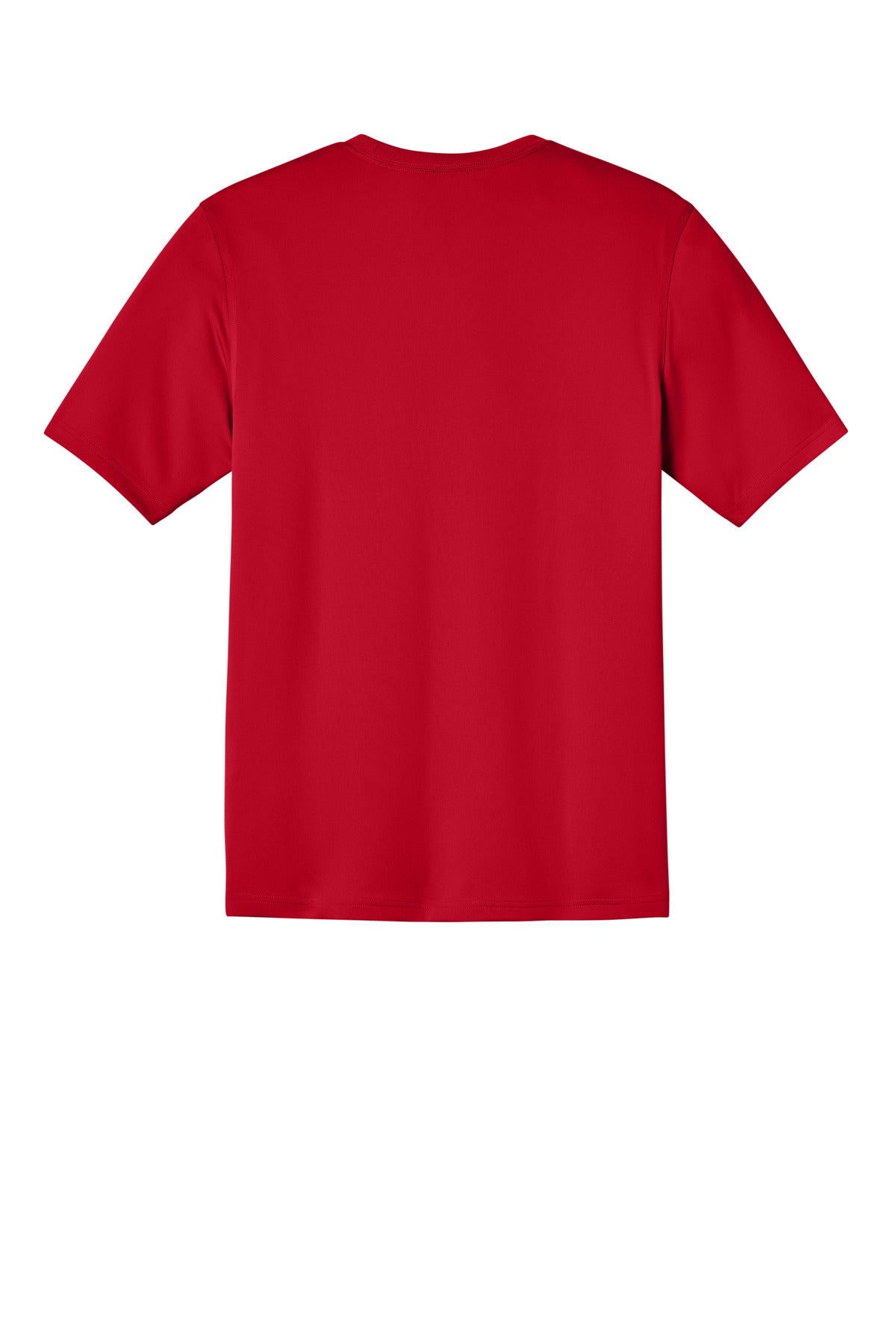Rear View of Red CornerStone Workwear Pro Short Sleeve Pocket Tee CS440P