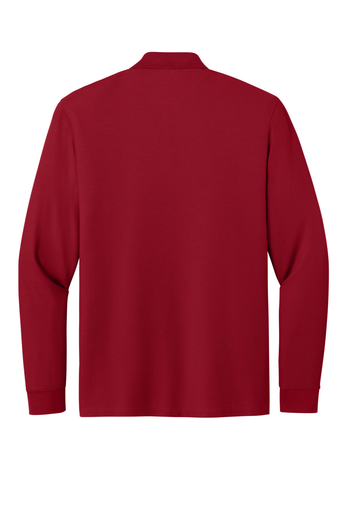 Rear View of RichRed Port Authority Wearever Signature Pique Long Sleeve Polo K200LS