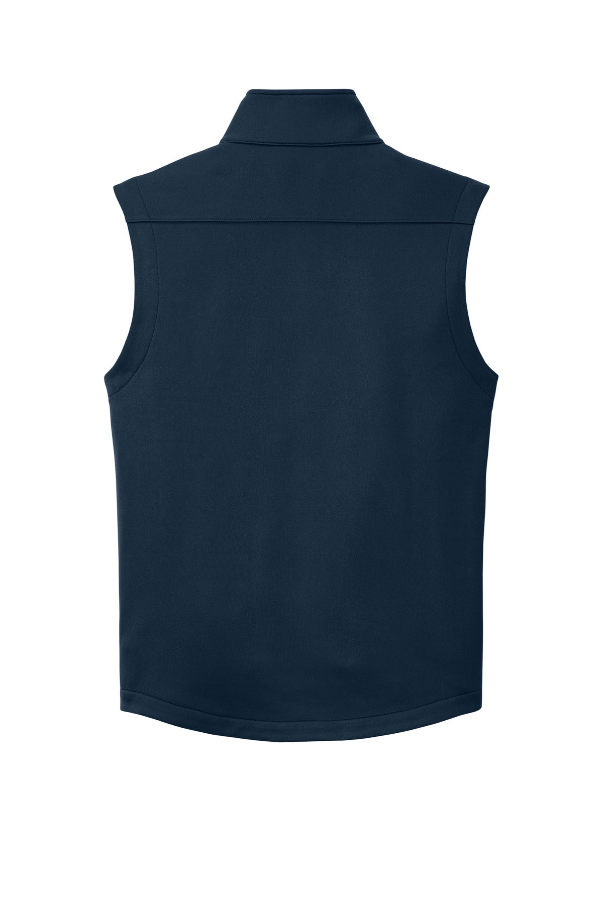 Rear View of RiverBlNv Eddie Bauer Smooth Mid Layer Fleece Vest EB2560