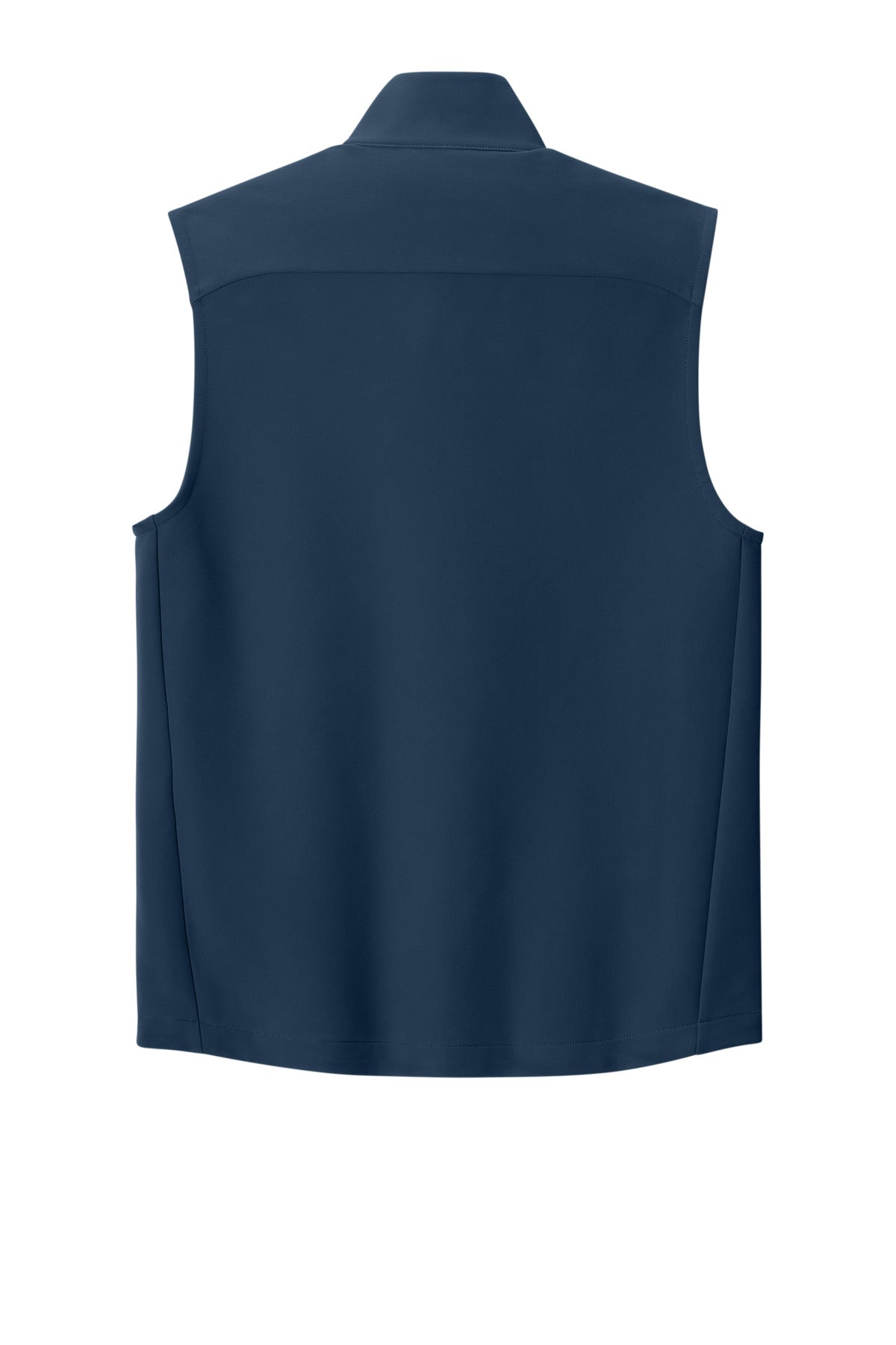 Rear View of RiverBlNv OGIO Kinetic Soft Shell Vest OG741
