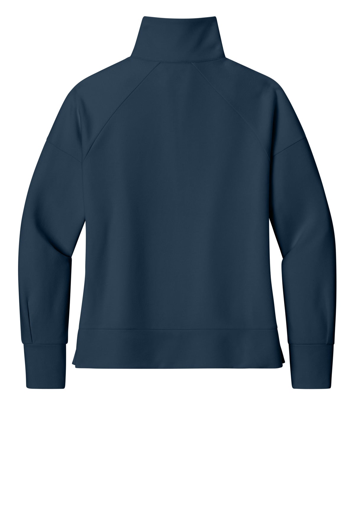 Rear View of RiverBlNv OGIO Women's Luuma 1/2-Zip LOG814
