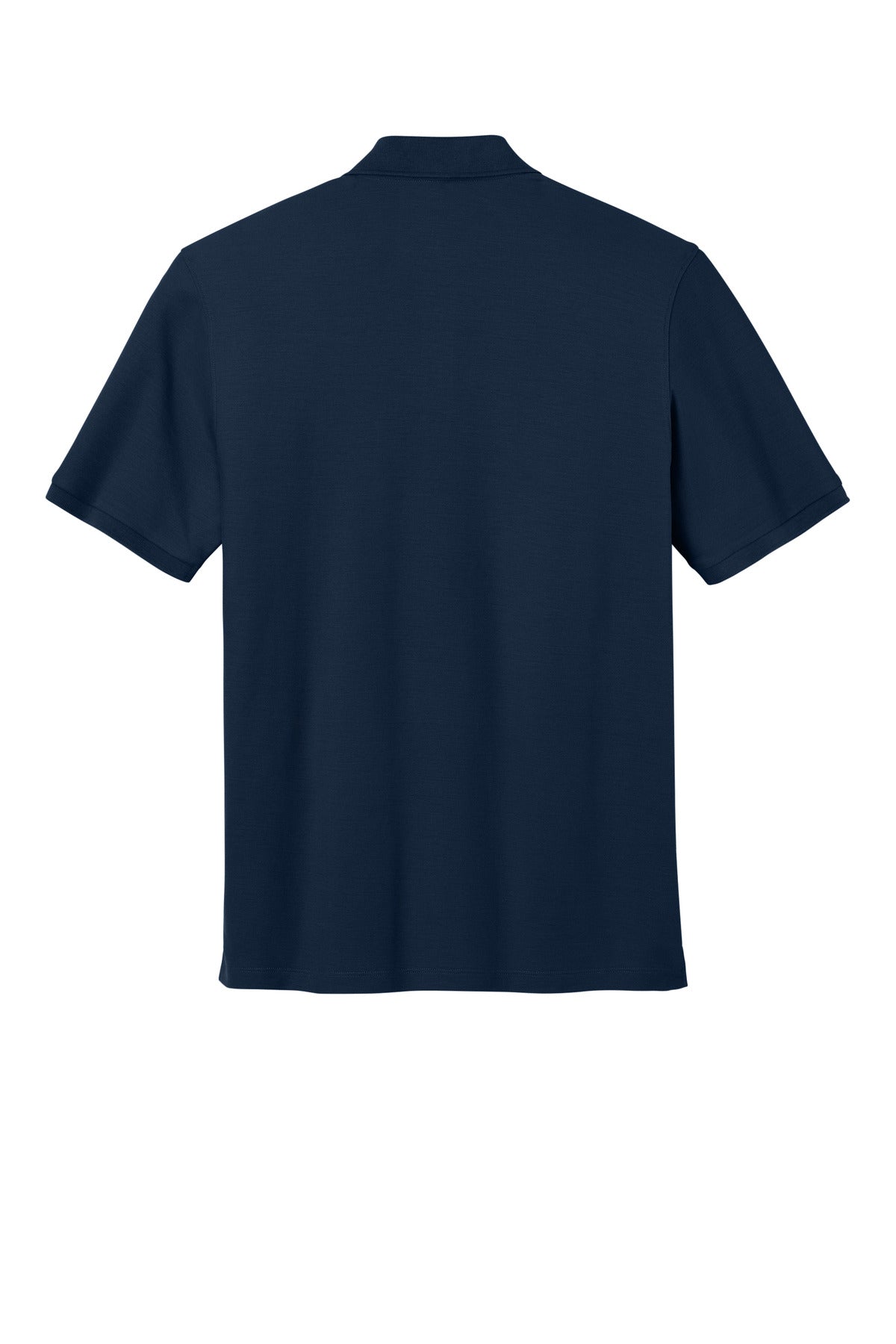 Rear View of RiverBlNv Port Authority Wearever Signature Pique Pocket Polo K200P
